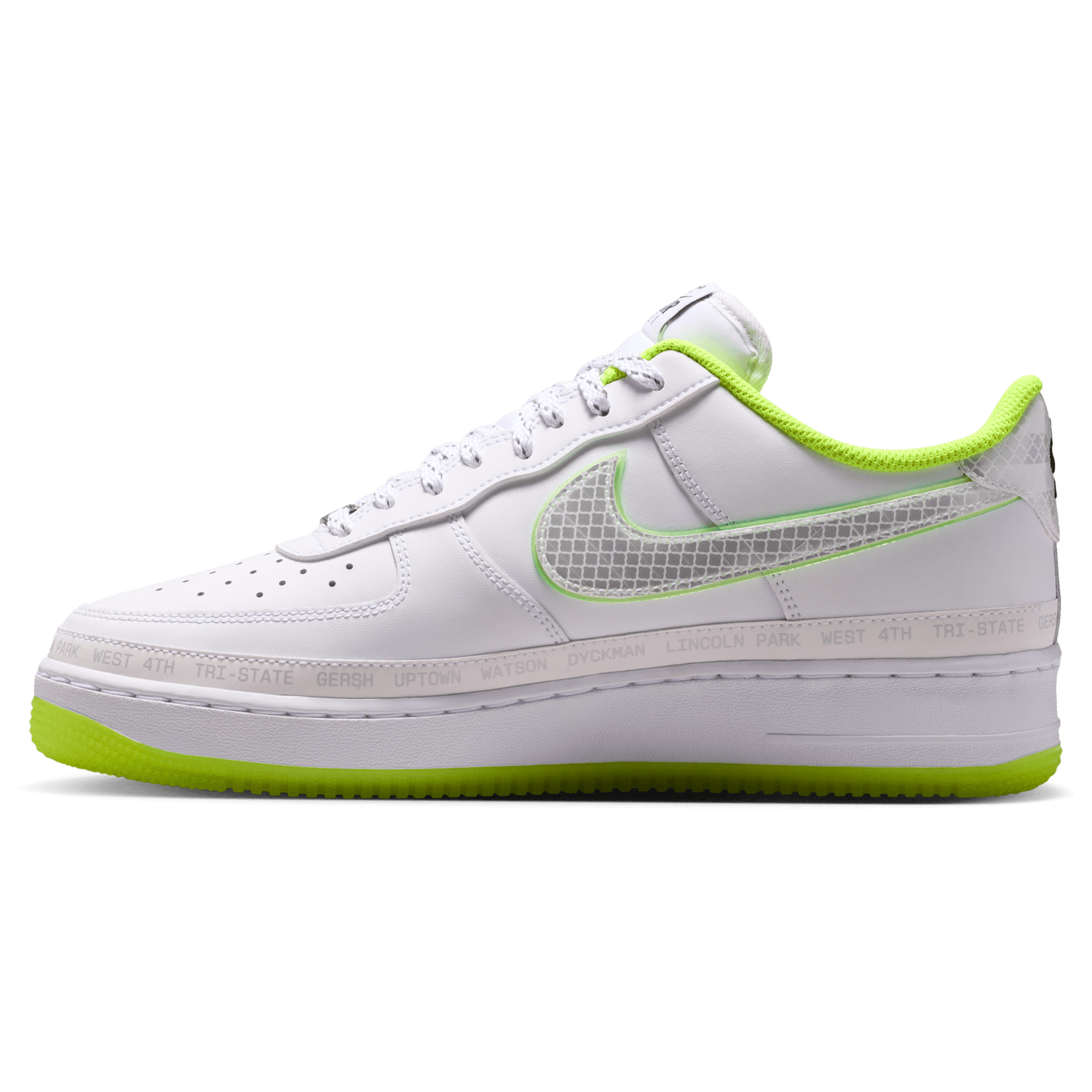 Nike Air Force 1 NYvNY - Men's - White/Black/Volt