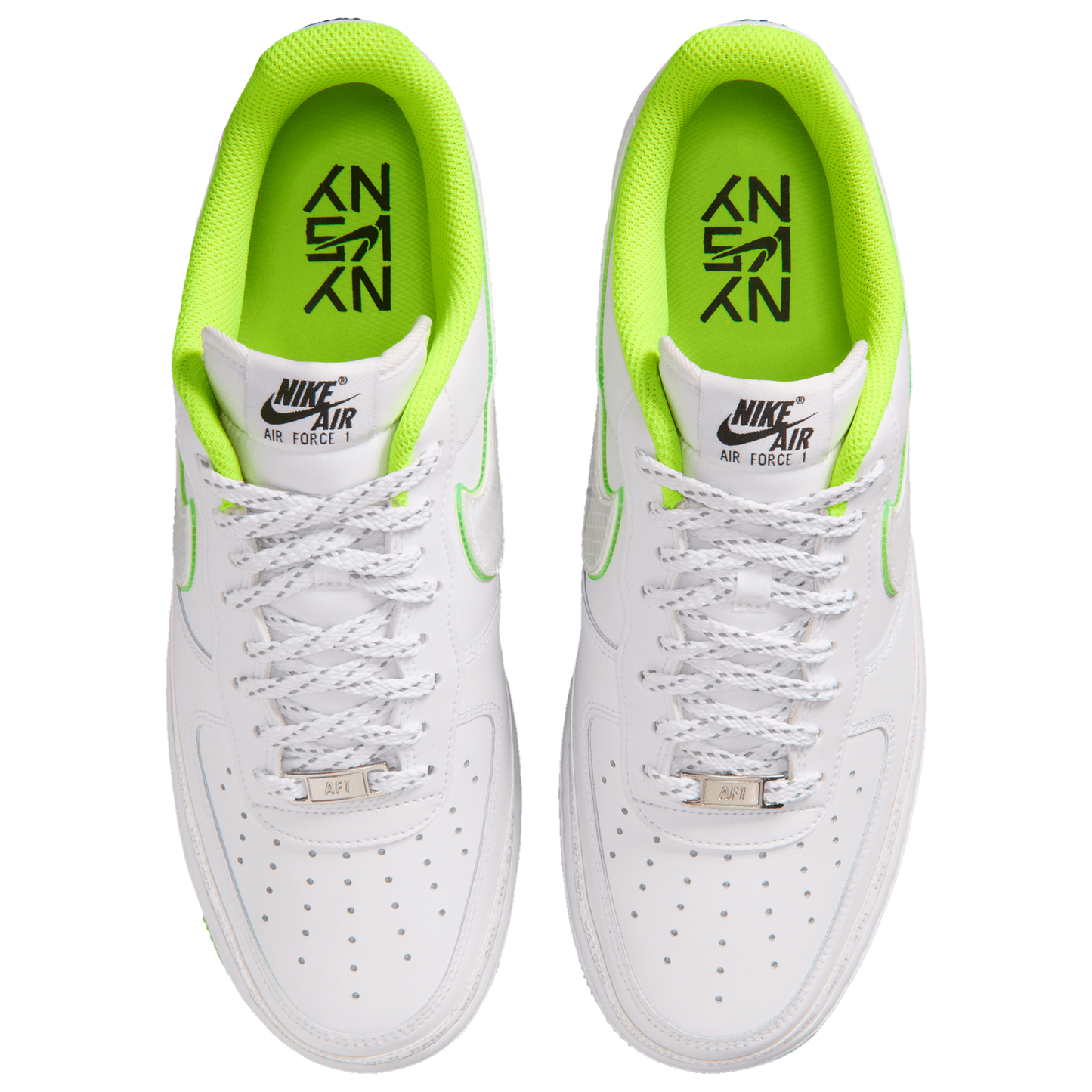 Nike Air Force 1 NYvNY - Men's - White/Black/Volt
