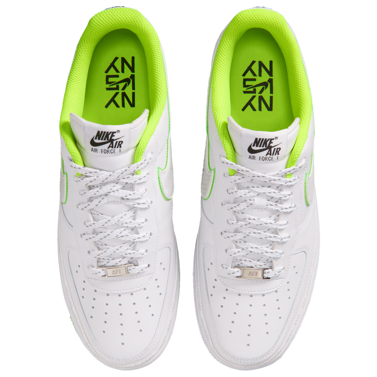 Nike Air Force 1 NYvNY - Men's - White/Black/Volt