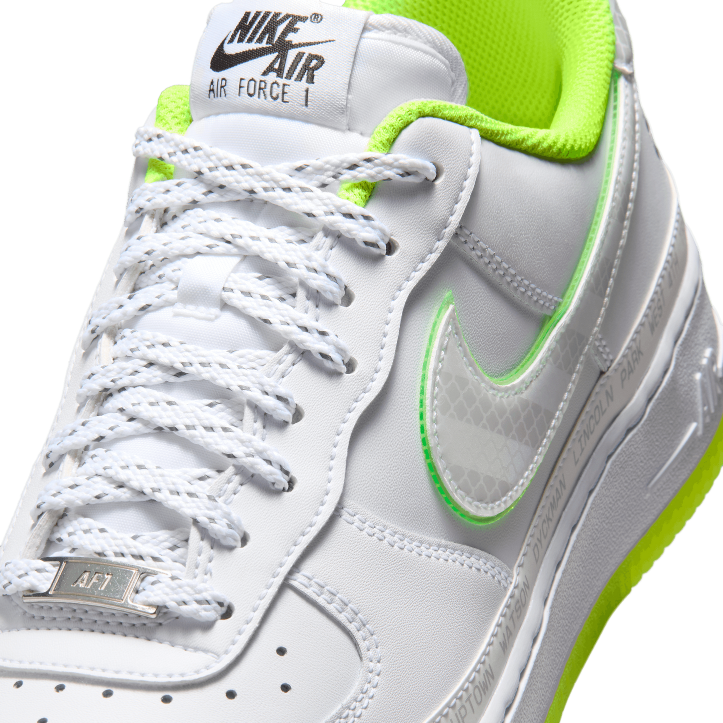 Nike Air Force 1 NYvNY - Men's - White/Black/Volt