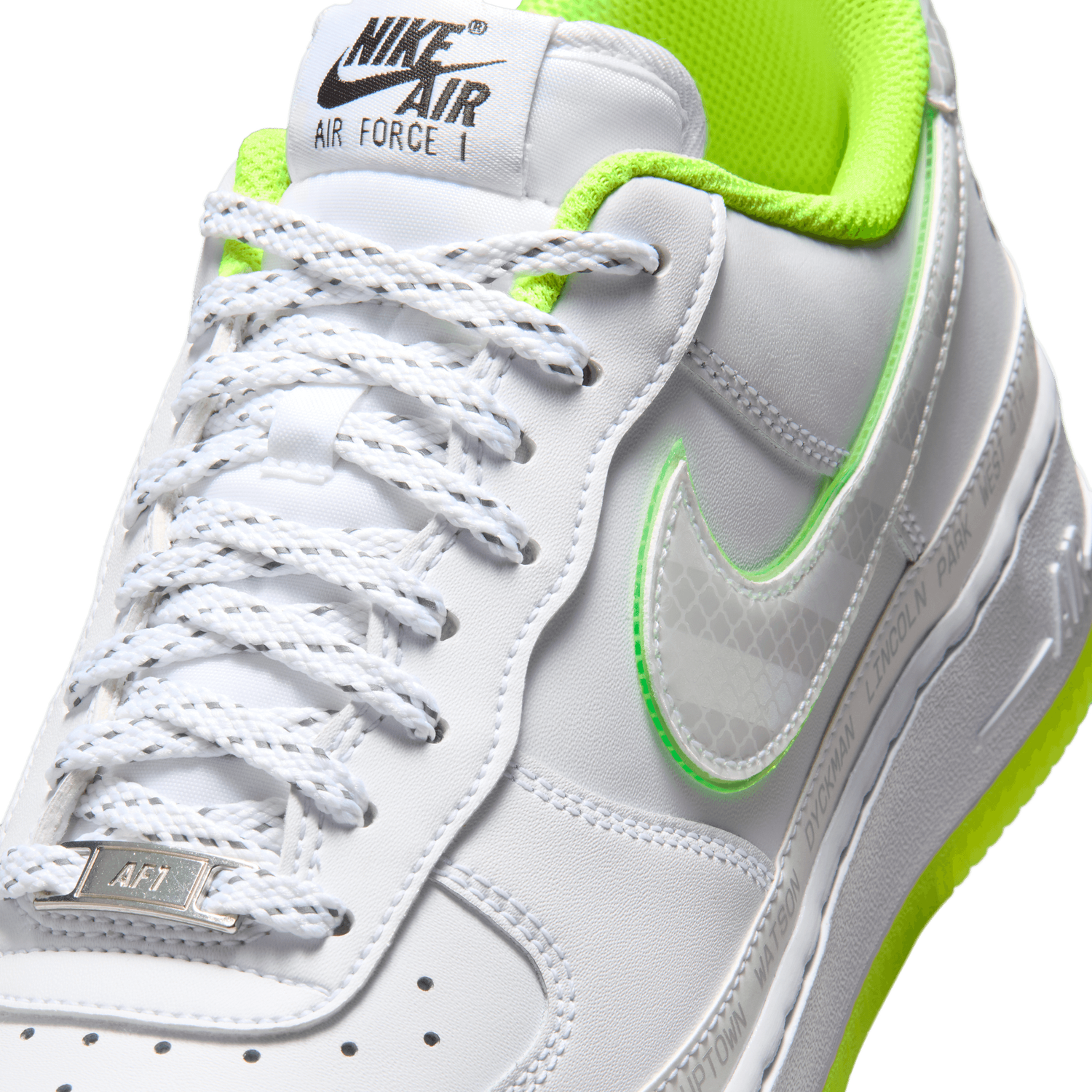 Nike Air Force 1 NYvNY - Men's - White/Black/Volt