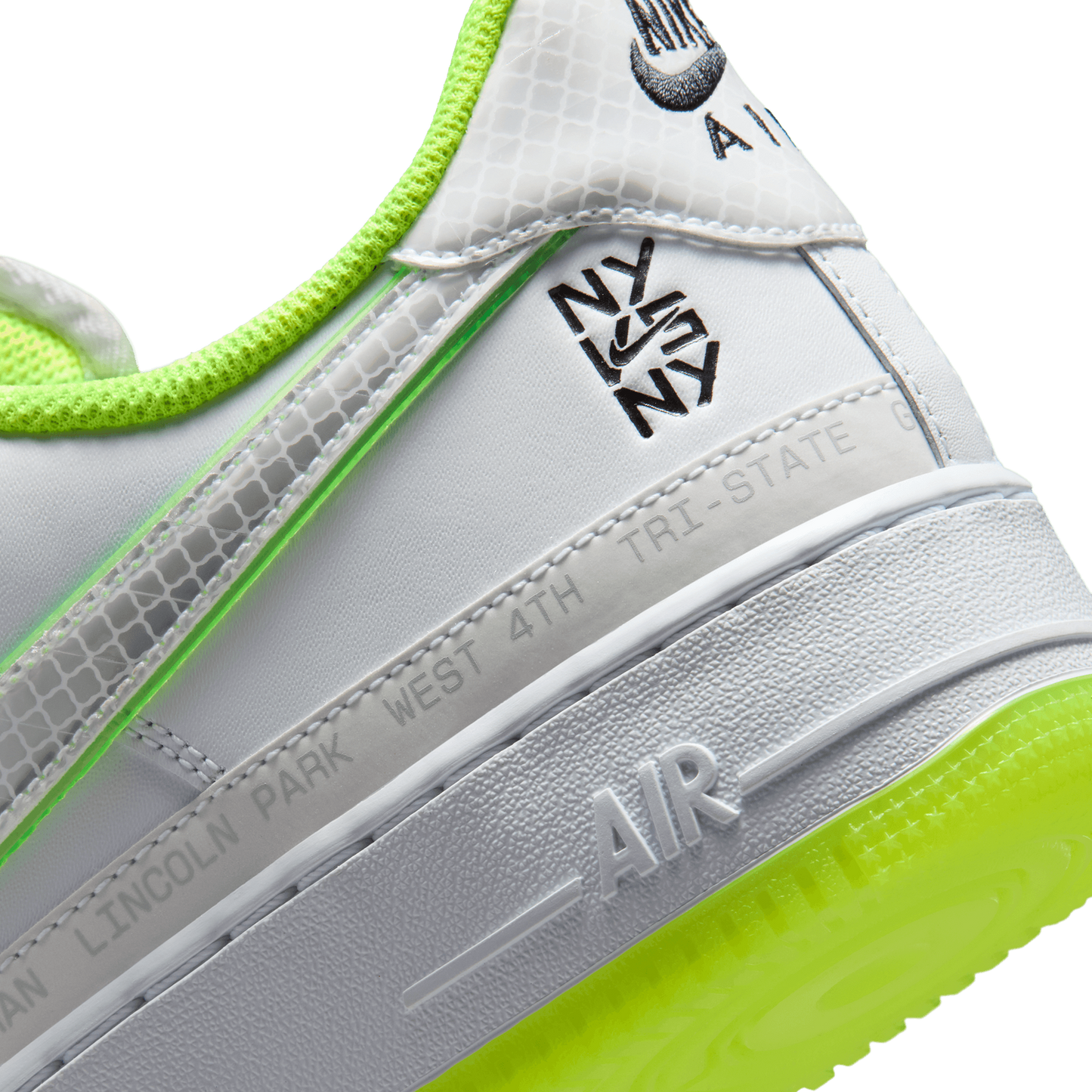 Nike Air Force 1 NYvNY - Men's - White/Black/Volt