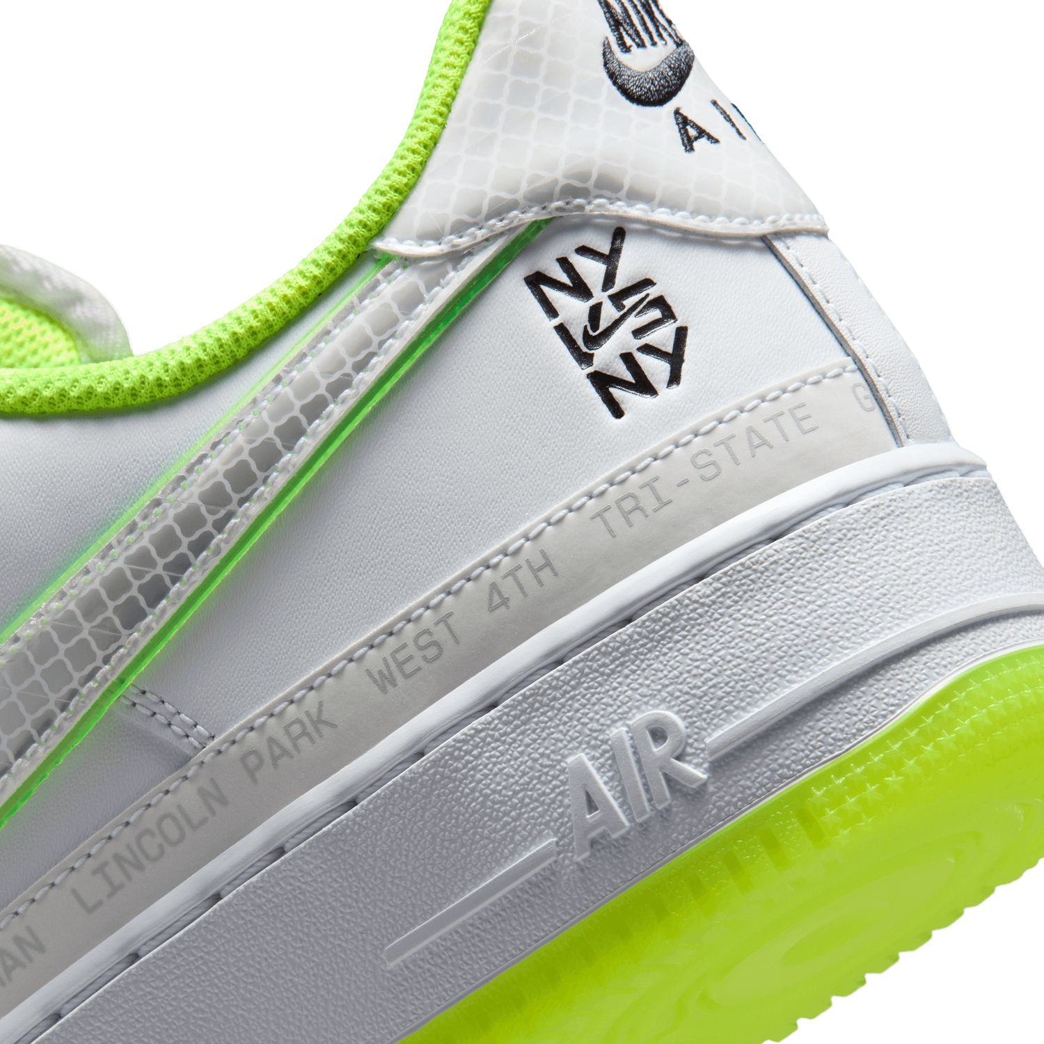 Nike Air Force 1 NYvNY - Men's - White/Black/Volt