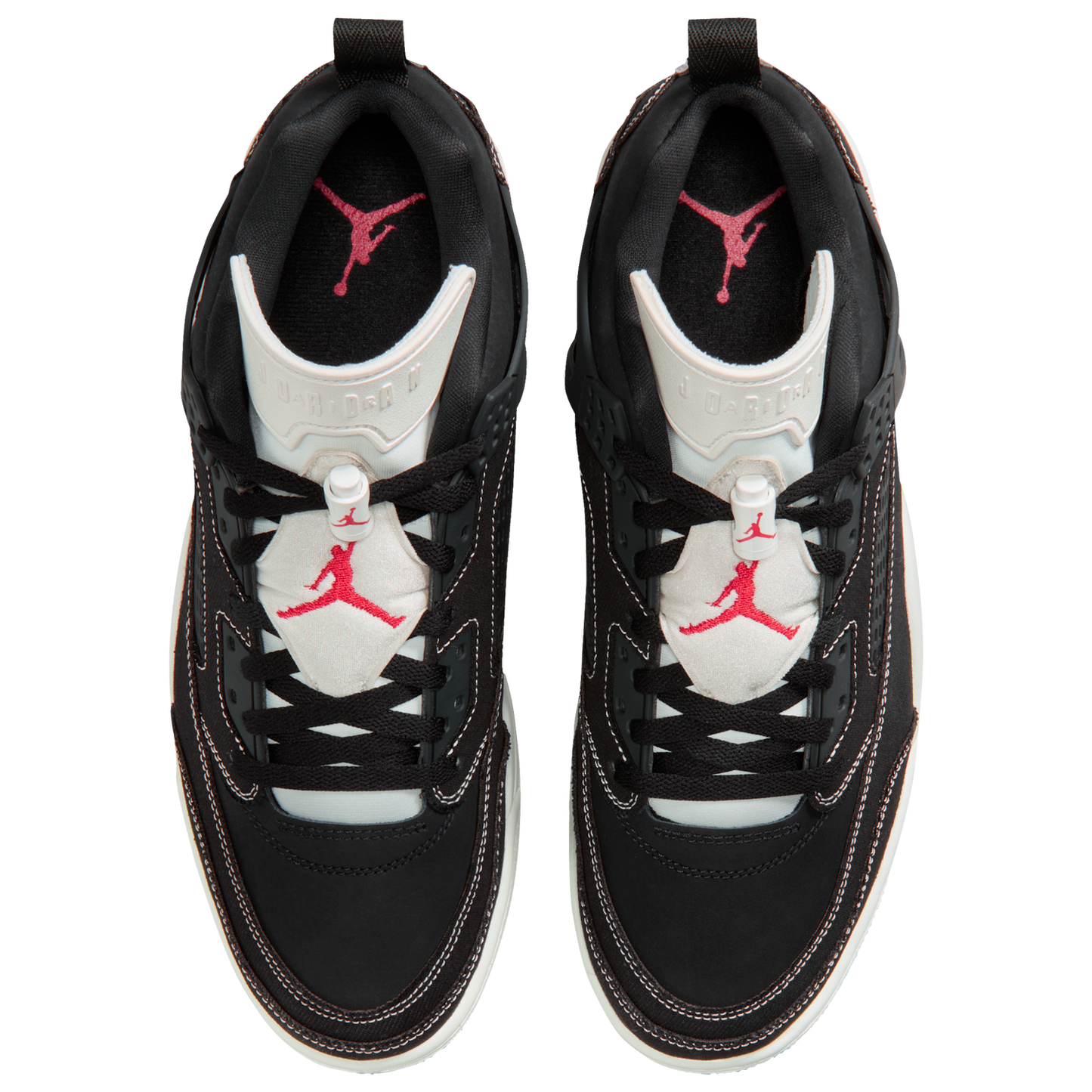 Jordan Spizike Low - Men's - Black/Sail/Univ Red