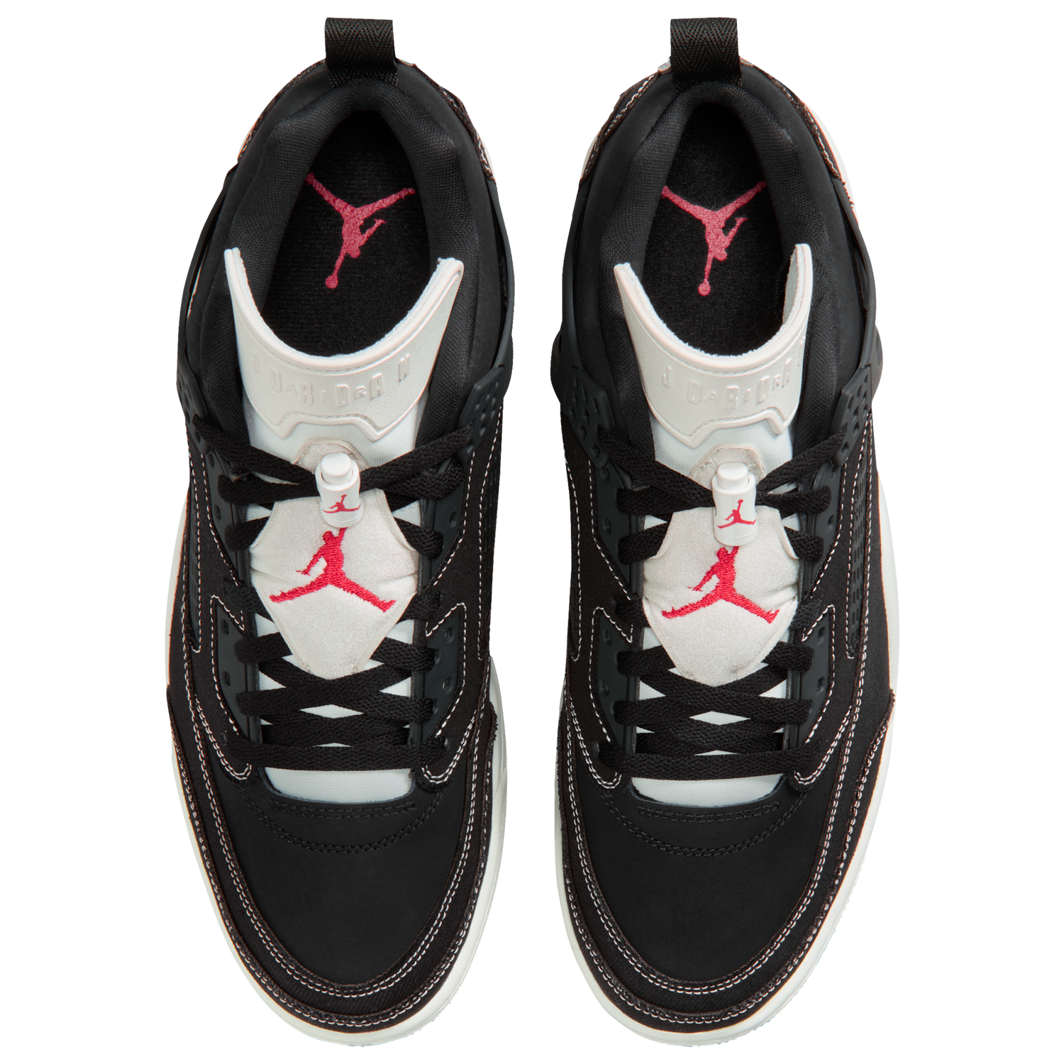 Jordan Spizike Low - Men's - Black/Sail/Univ Red