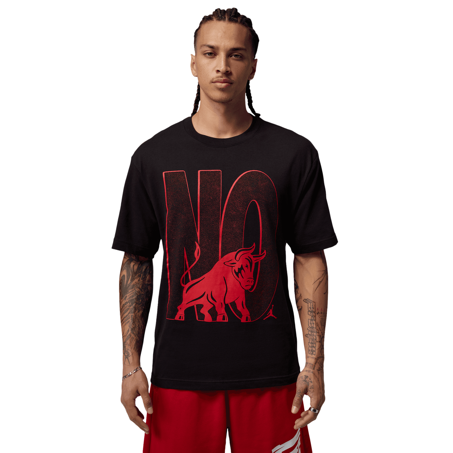 Jordan Brooklyn Toro Graphic Short Sleeve Crew - Men's - Black/Black