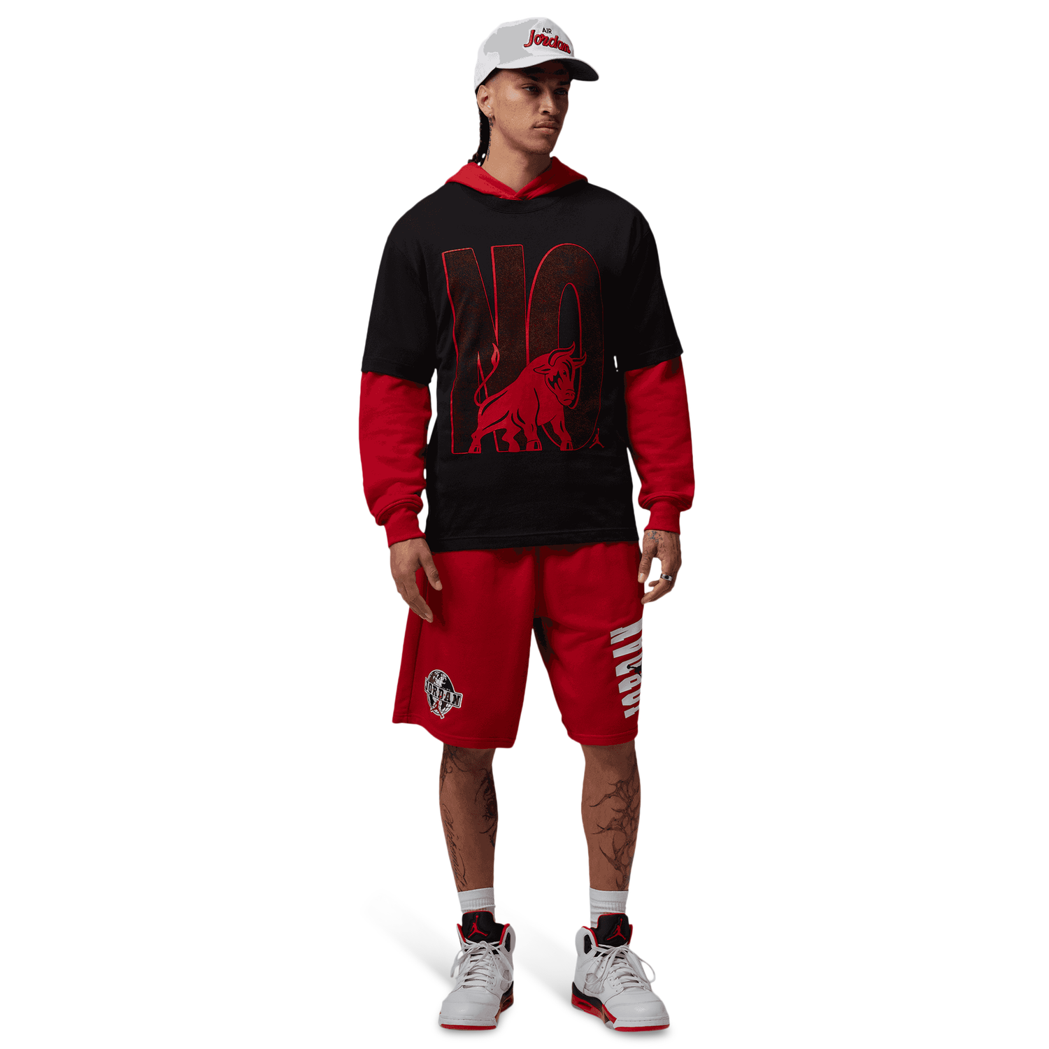 Jordan Brooklyn Toro Graphic Short Sleeve Crew - Men's - Black/Black