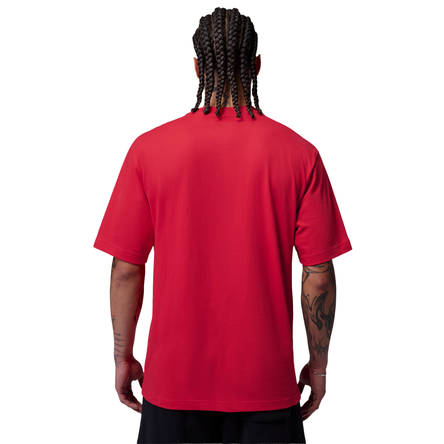 Jordan Brooklyn Toro Graphic Short Sleeve Crew - Men's - Fire Red/Fire Red