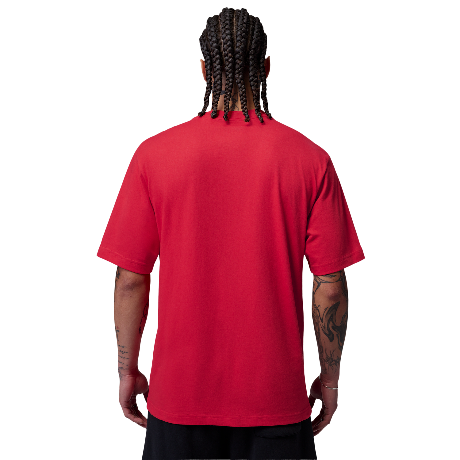 Jordan Brooklyn Toro Graphic Short Sleeve Crew - Men's - Fire Red/Fire Red