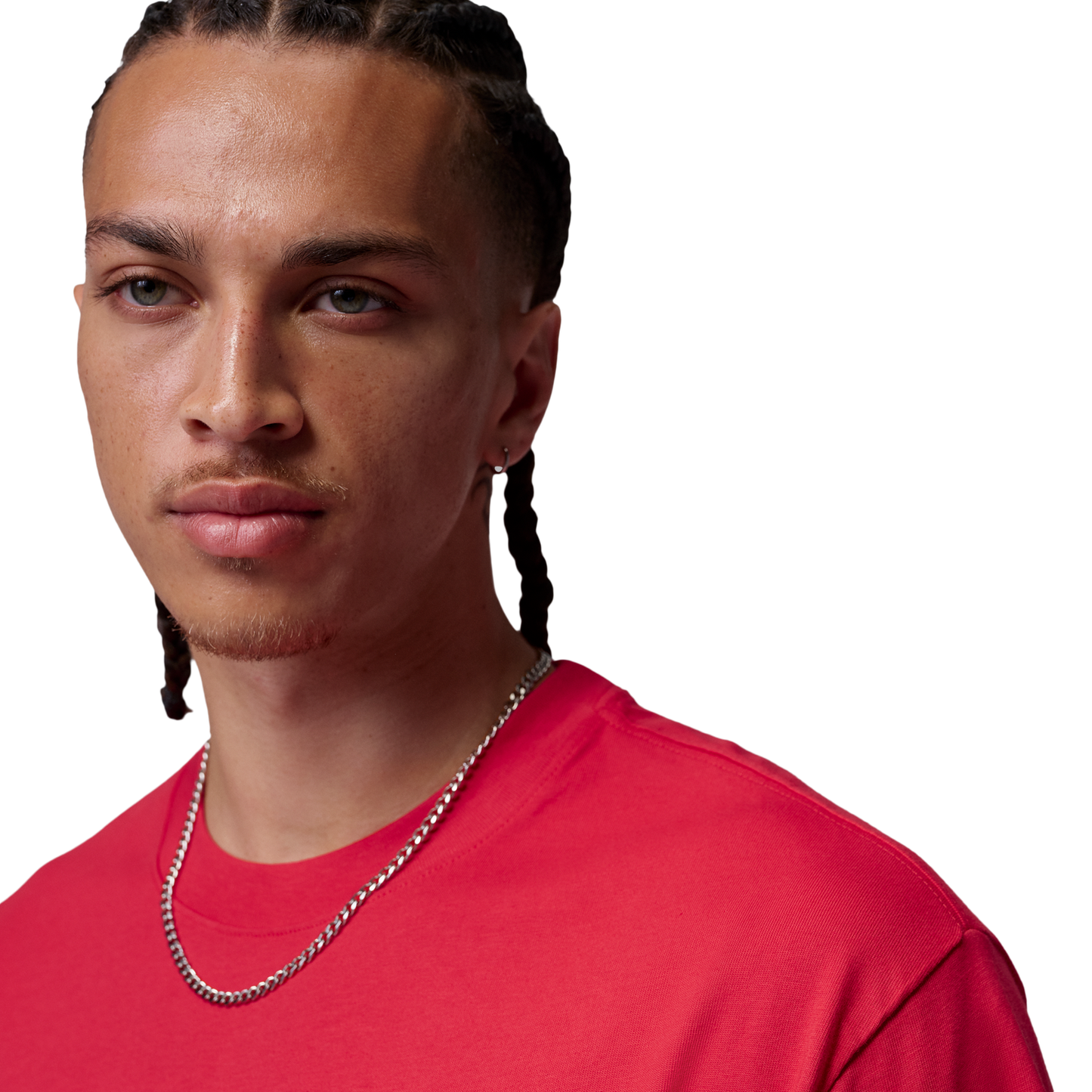 Jordan Brooklyn Toro Graphic Short Sleeve Crew - Men's - Fire Red/Fire Red