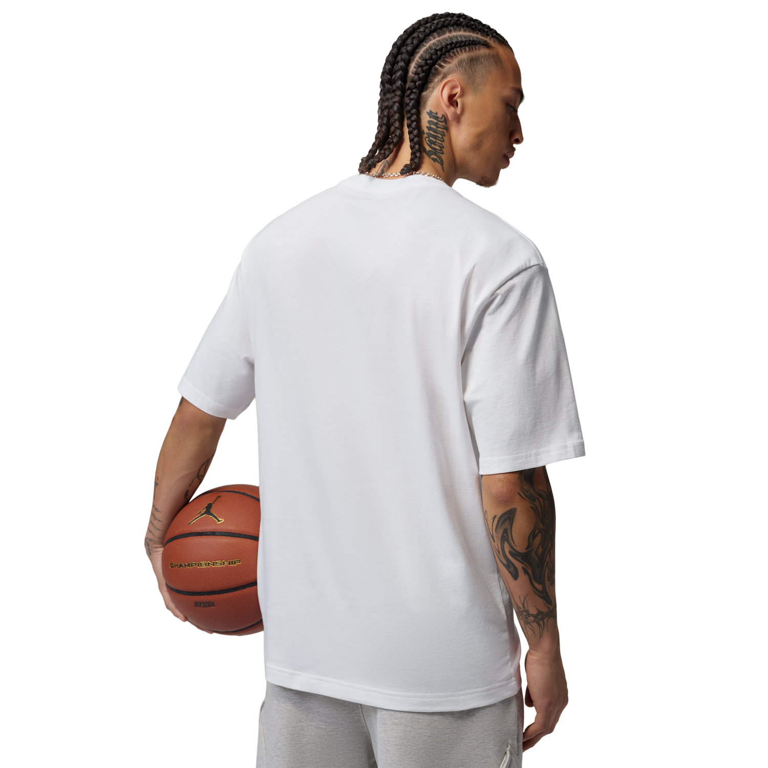 Jordan Brooklyn Best Graphic Short Sleeve Crew - Men's - University Red/White
