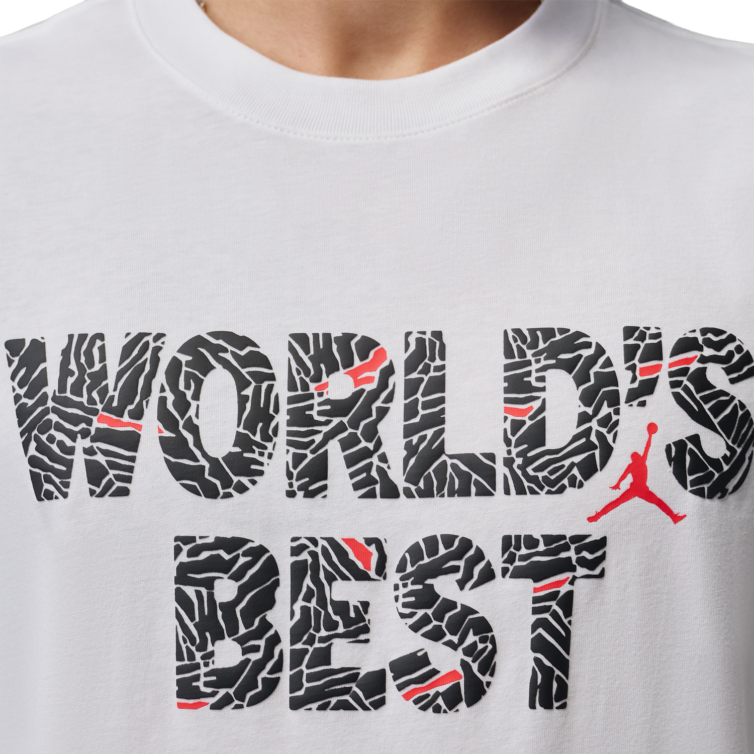 Jordan Brooklyn Best Graphic Short Sleeve Crew - Men's - University Red/White