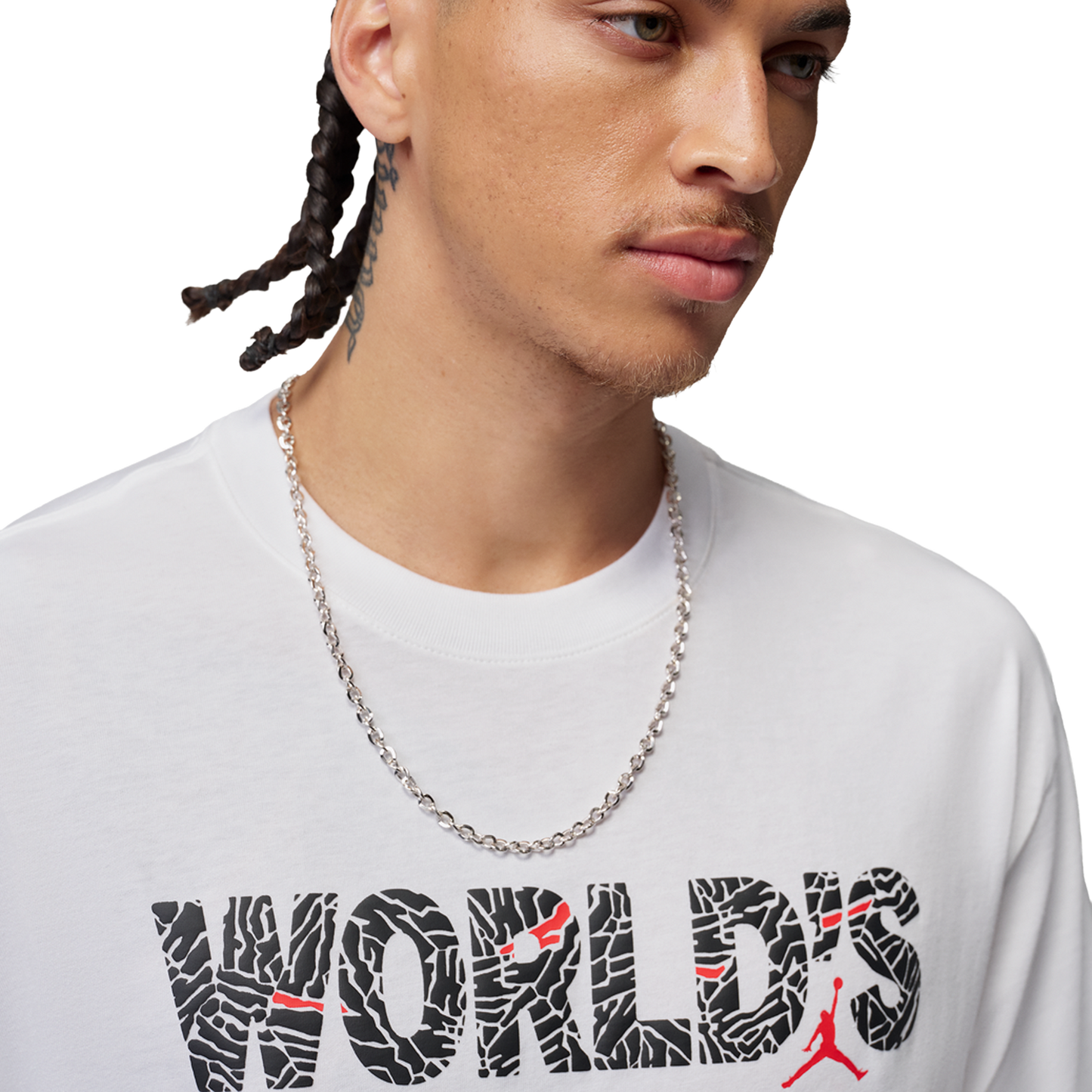 Jordan Brooklyn Best Graphic Short Sleeve Crew - Men's - University Red/White