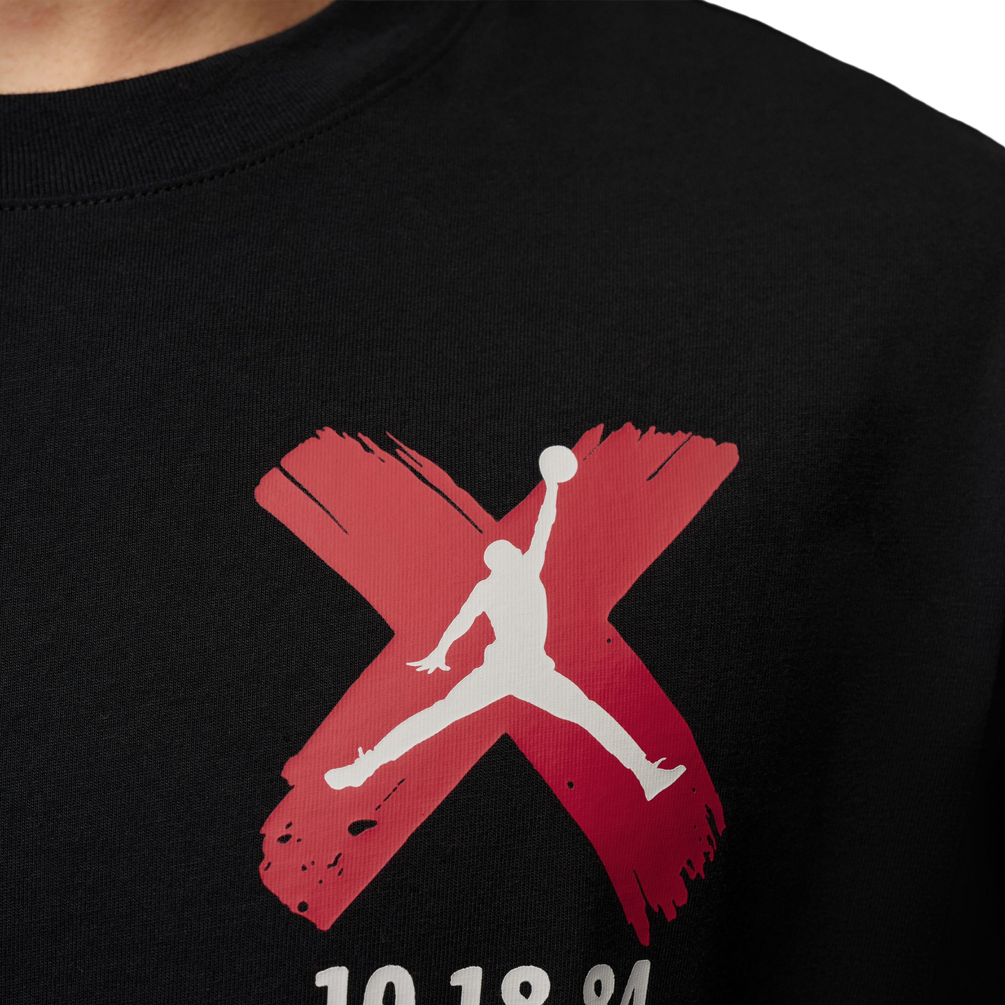 Jordan Brooklyn Banned Graphic Short Sleeve Crew - Men's - University Red/Black