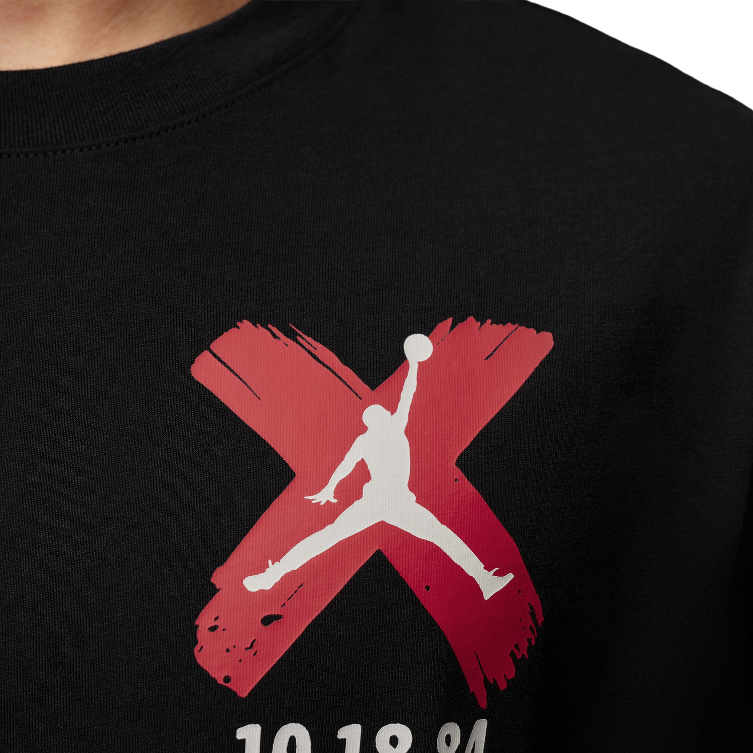 Jordan Brooklyn Banned Graphic Short Sleeve Crew - Men's - University Red/Black