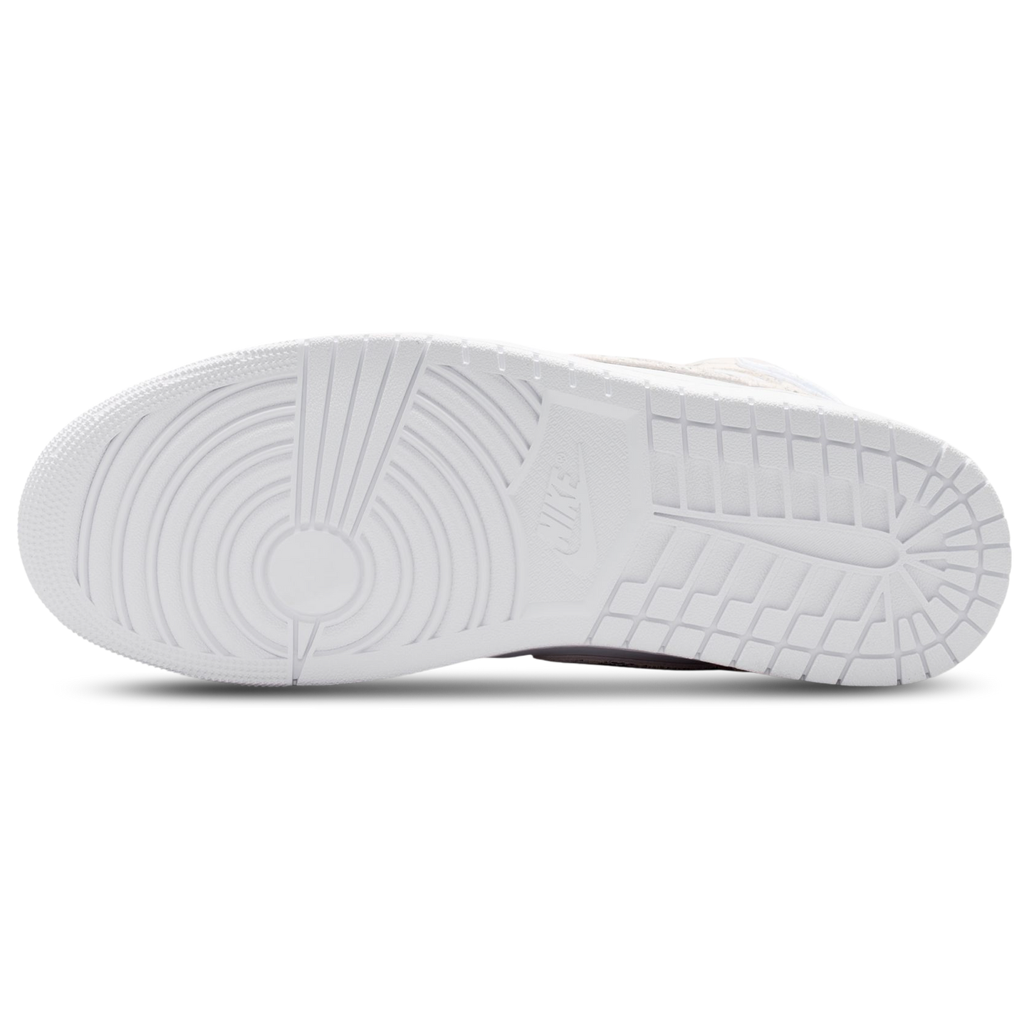 Jordan AJ 1 Mid SE - Men's - White/White/Silver