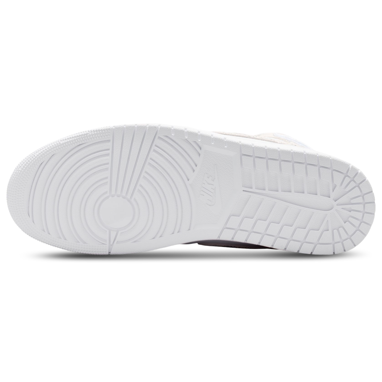 Jordan AJ 1 Mid SE - Men's - White/White/Silver