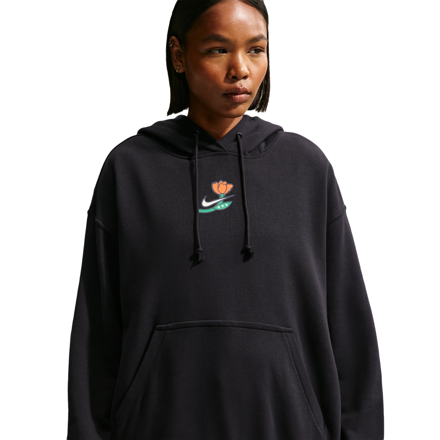 Nike Phnx Fleece Oversized PO Hoodie - Women's - Black