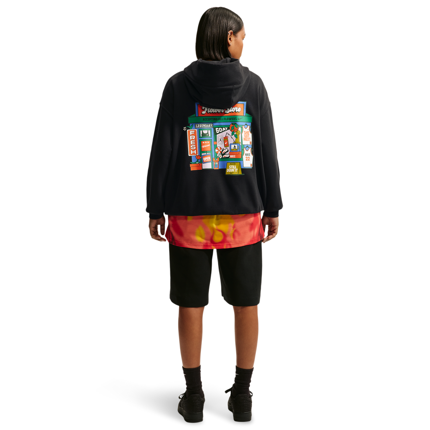 Nike Phnx Fleece Oversized PO Hoodie - Women's - Black