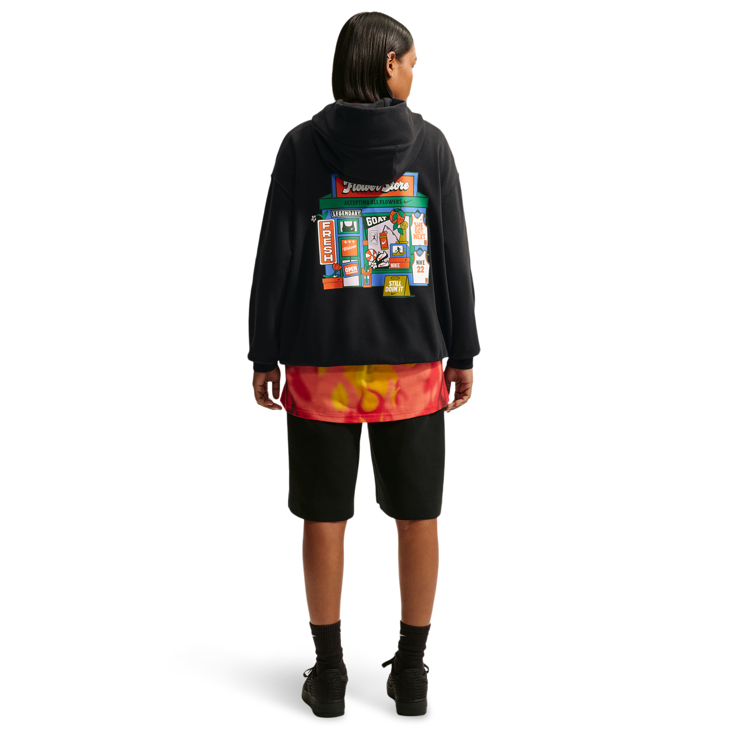Nike Phnx Fleece Oversized PO Hoodie - Women's - Black