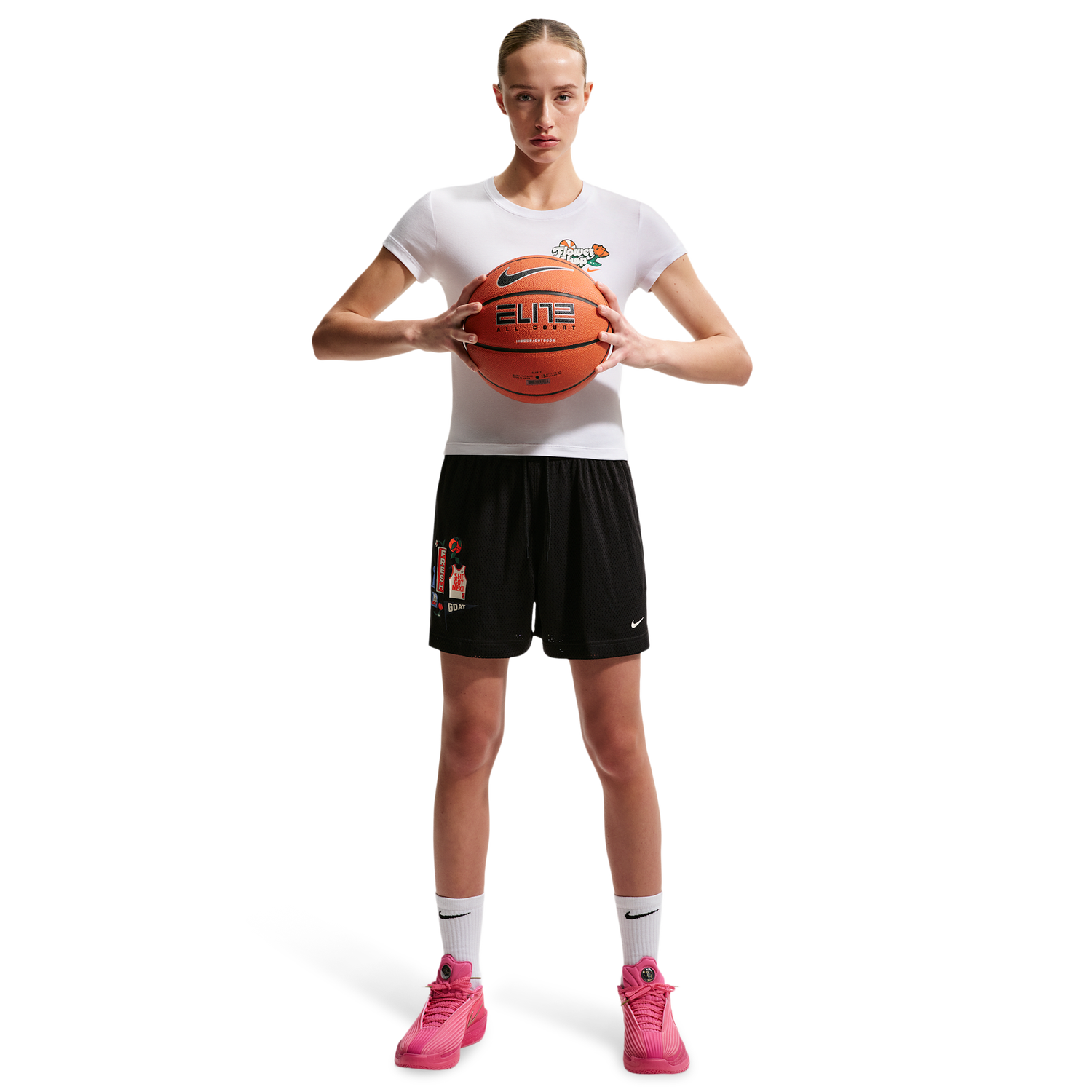 Nike Drifit Essential Seasonal 4'' Short - Women's - Black/Pale Ivory