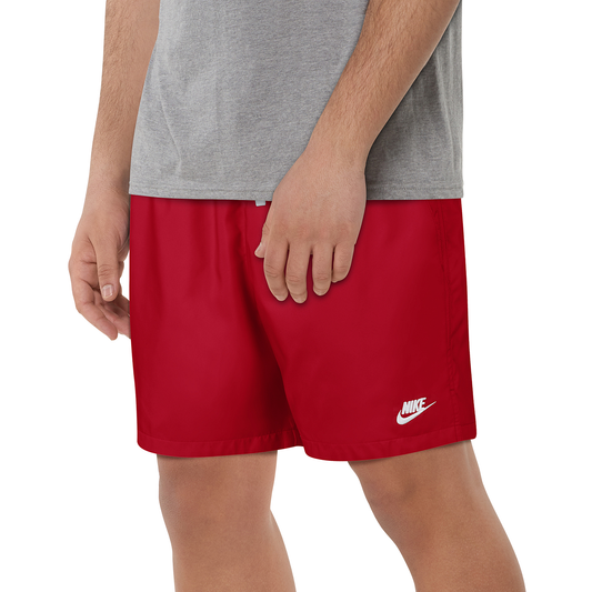 Nike Club Essentials Woven Flow Shorts - Men's - Red/White