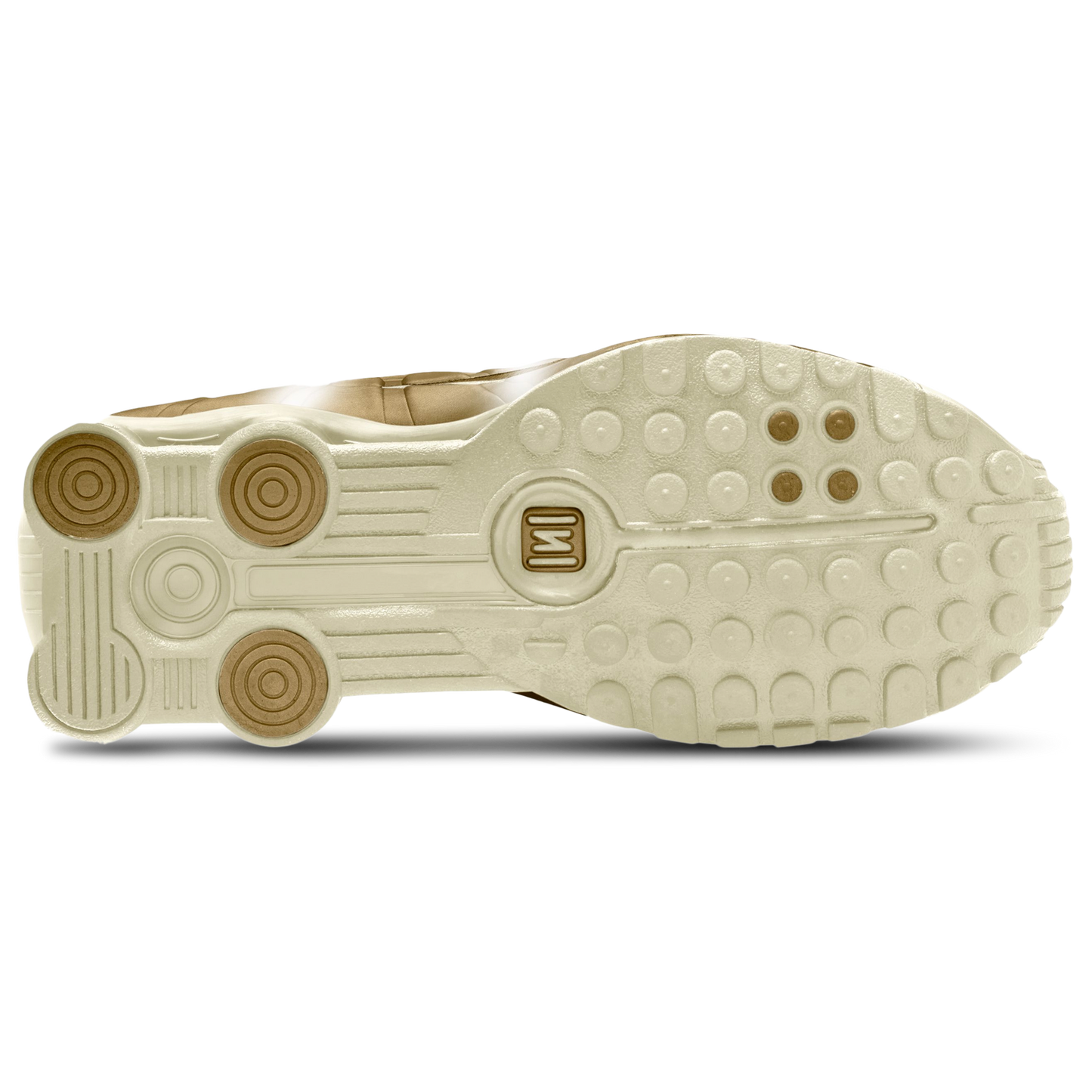 Nike Shox R4 - Women's - Soft Pearl/Metallic Gold