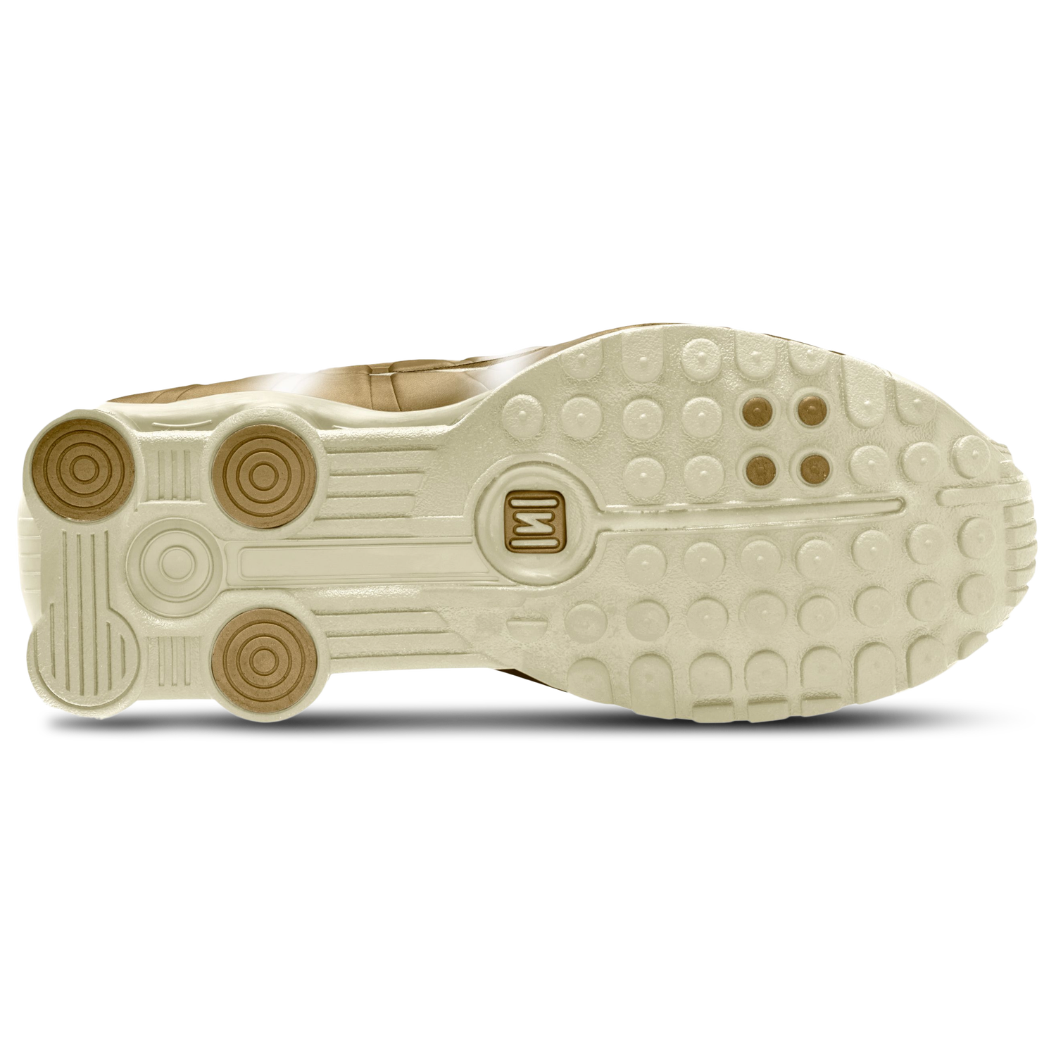 Nike Shox R4 - Women's - Soft Pearl/Metallic Gold