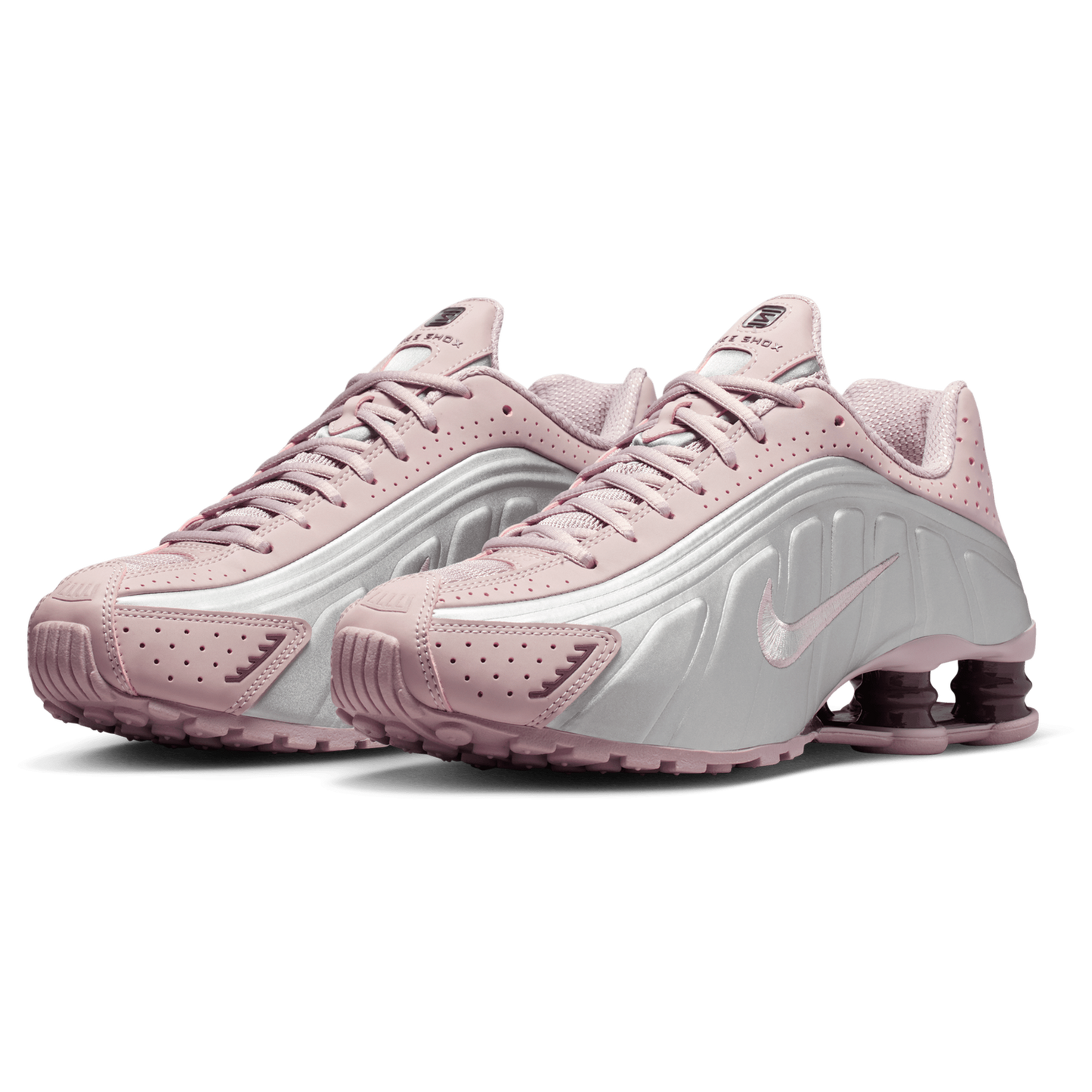 Nike Shox R4 - Women's - Mtlc Silver/Tattoo/Particle Rose