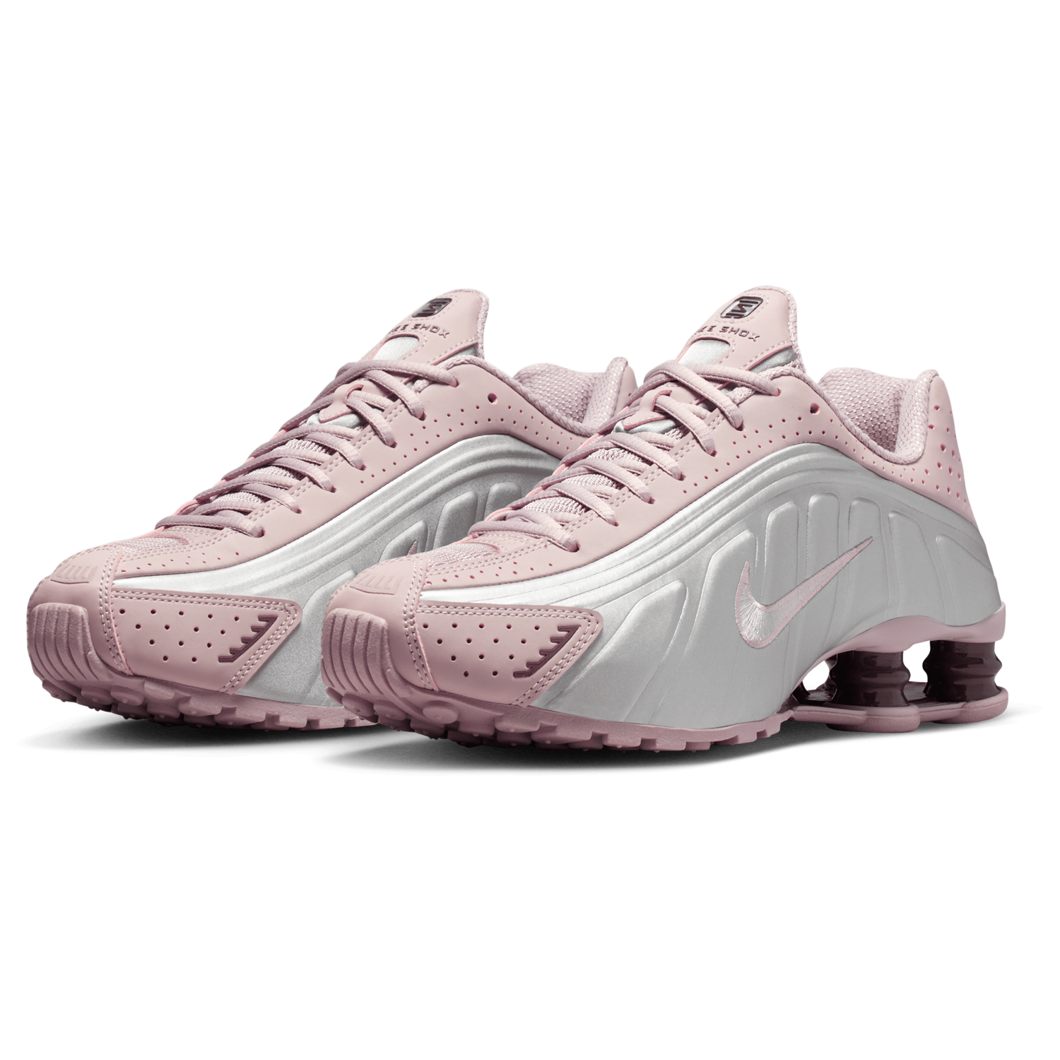 Nike Shox R4 - Women's - Mtlc Silver/Tattoo/Particle Rose