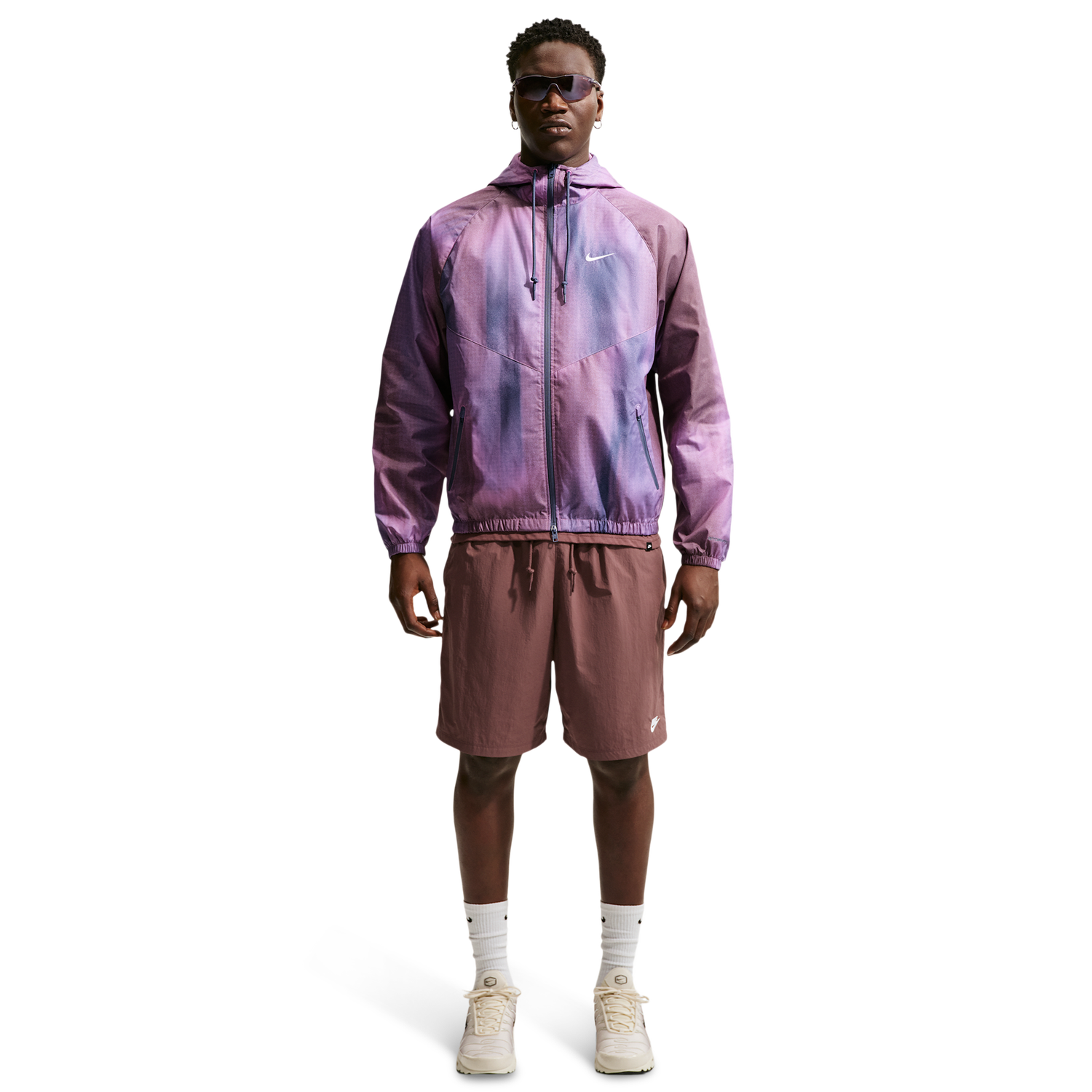 Nike Windrunner Jacket - Men's - Lt Magenta/White