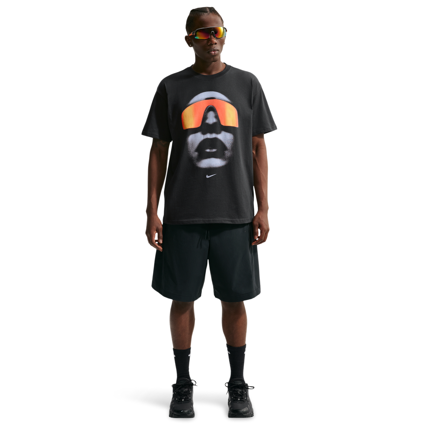 Nike NSW M90 Short Sleeve T-Shirt - Men's - Black/Yellow