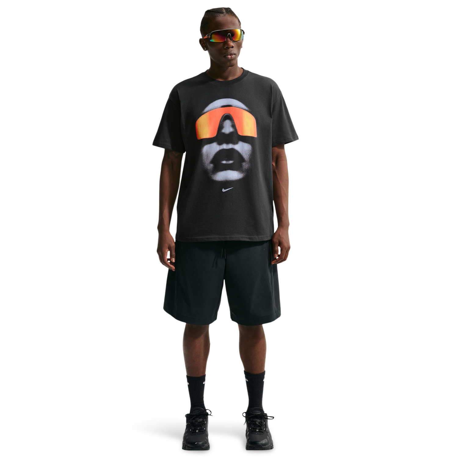Nike NSW M90 Short Sleeve T-Shirt - Men's - Black/Yellow