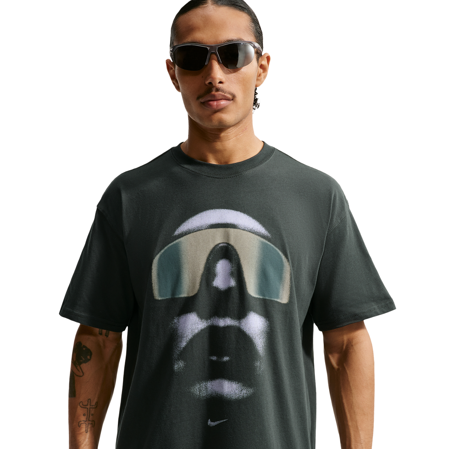 Nike NSW M90 Short Sleeve T-Shirt - Men's - Black Spruce/Spruce Fog