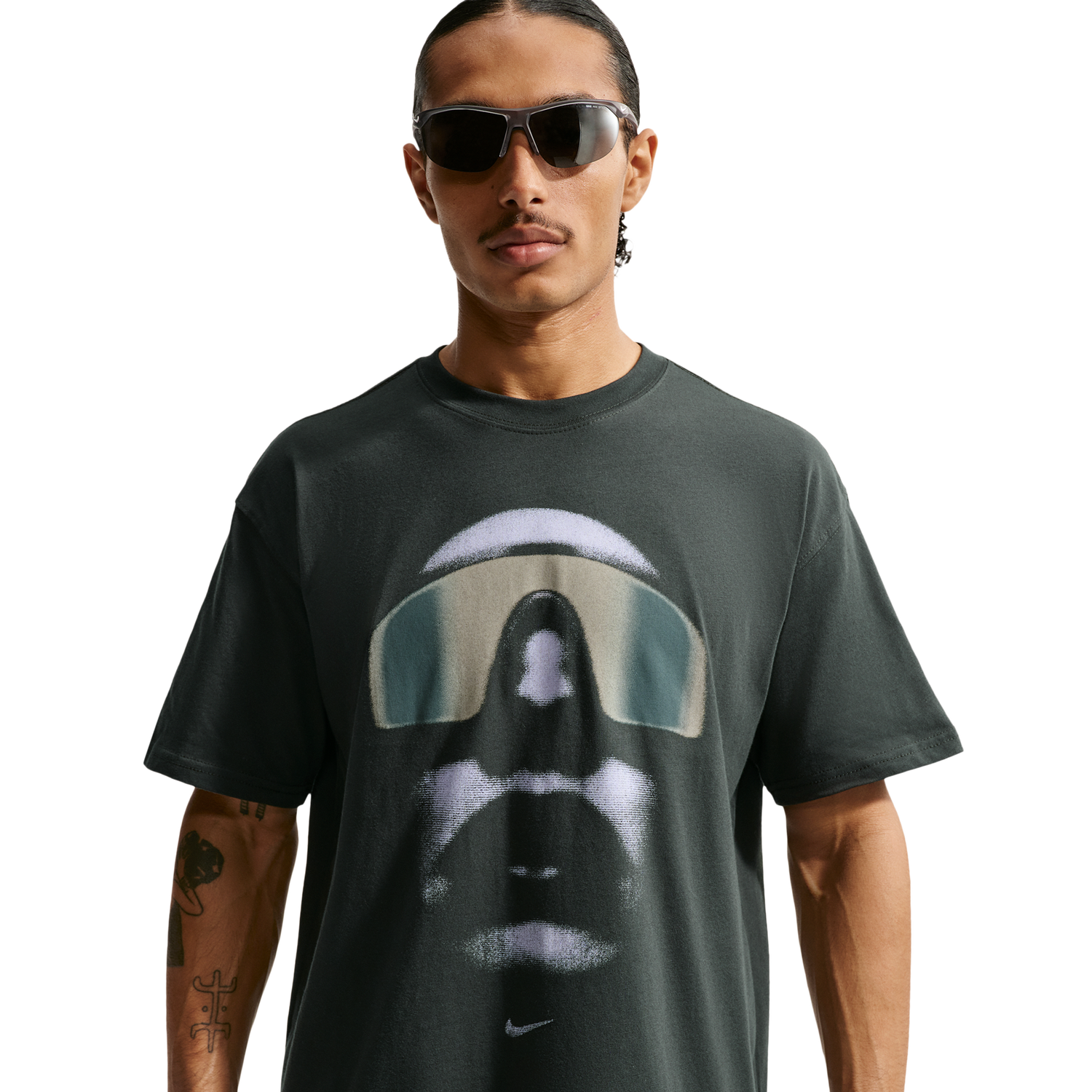 Nike NSW M90 Short Sleeve T-Shirt - Men's - Black Spruce/Spruce Fog