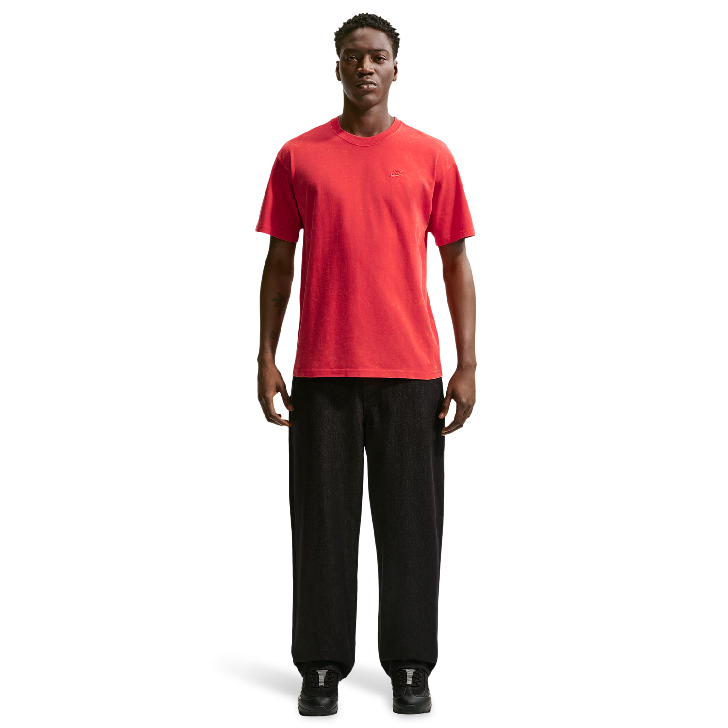 Nike NSW SS Max 90 Tee CWash - Men's - University Red/University Red
