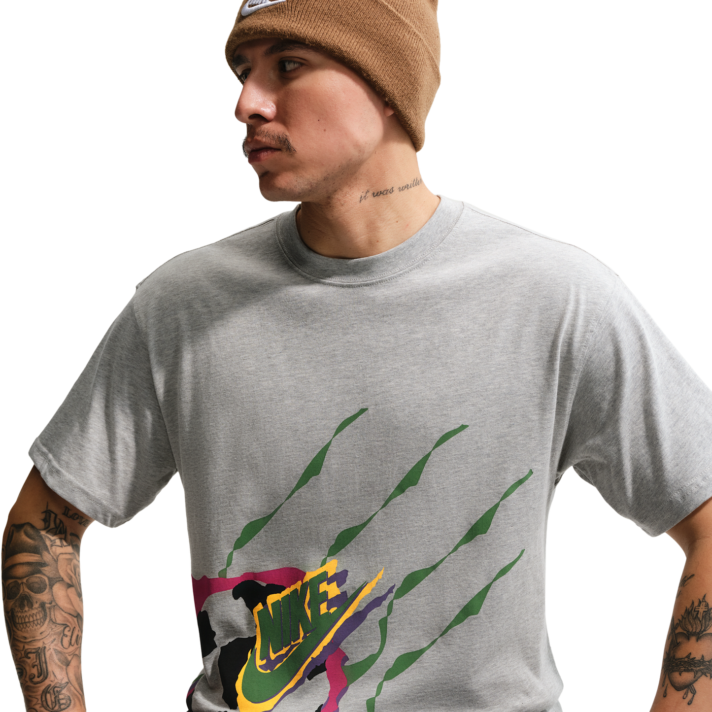 Nike NSW SS Max 90 Tee Dnar 7 - Men's - Grey Heather