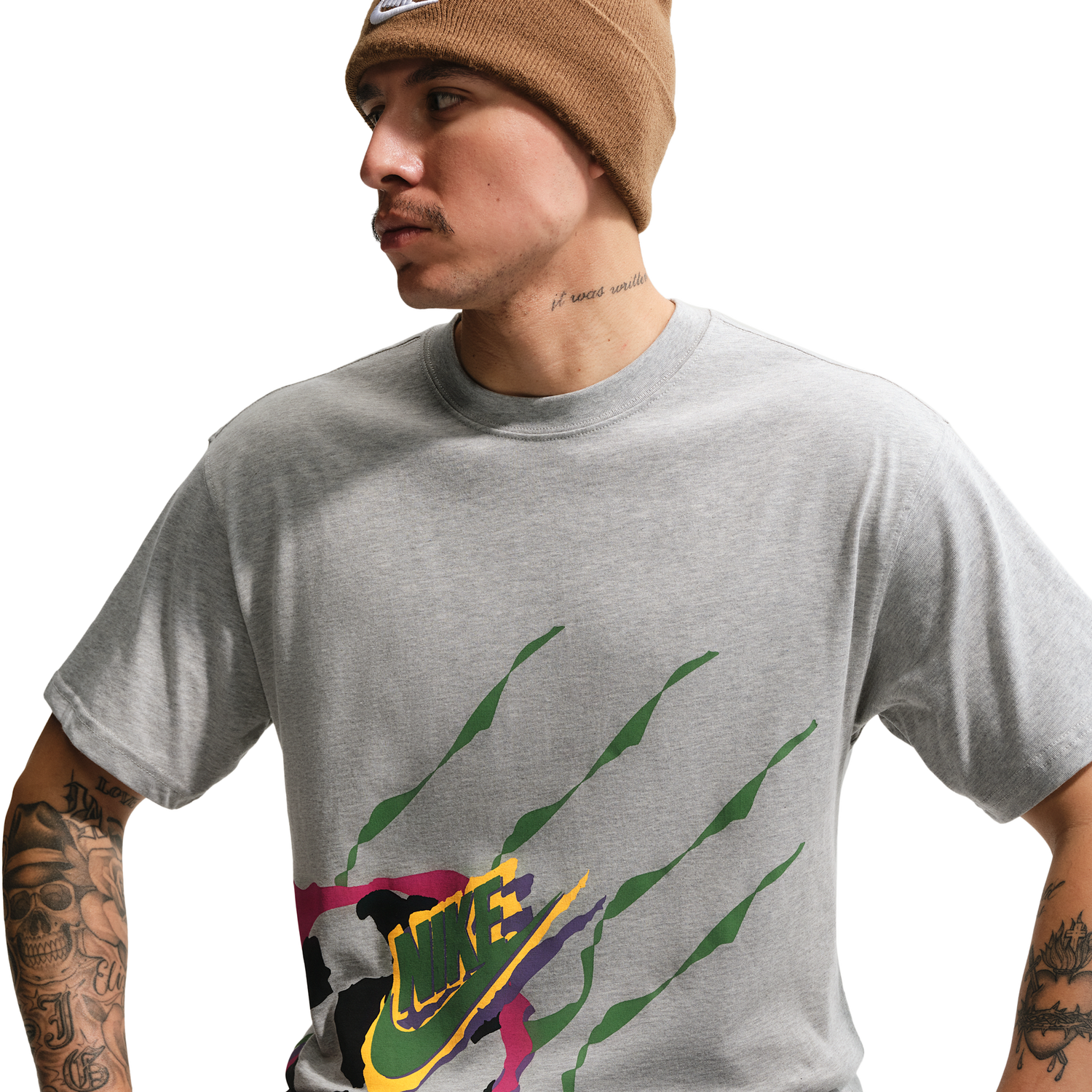 Nike NSW SS Max 90 Tee Dnar 7 - Men's - Grey Heather