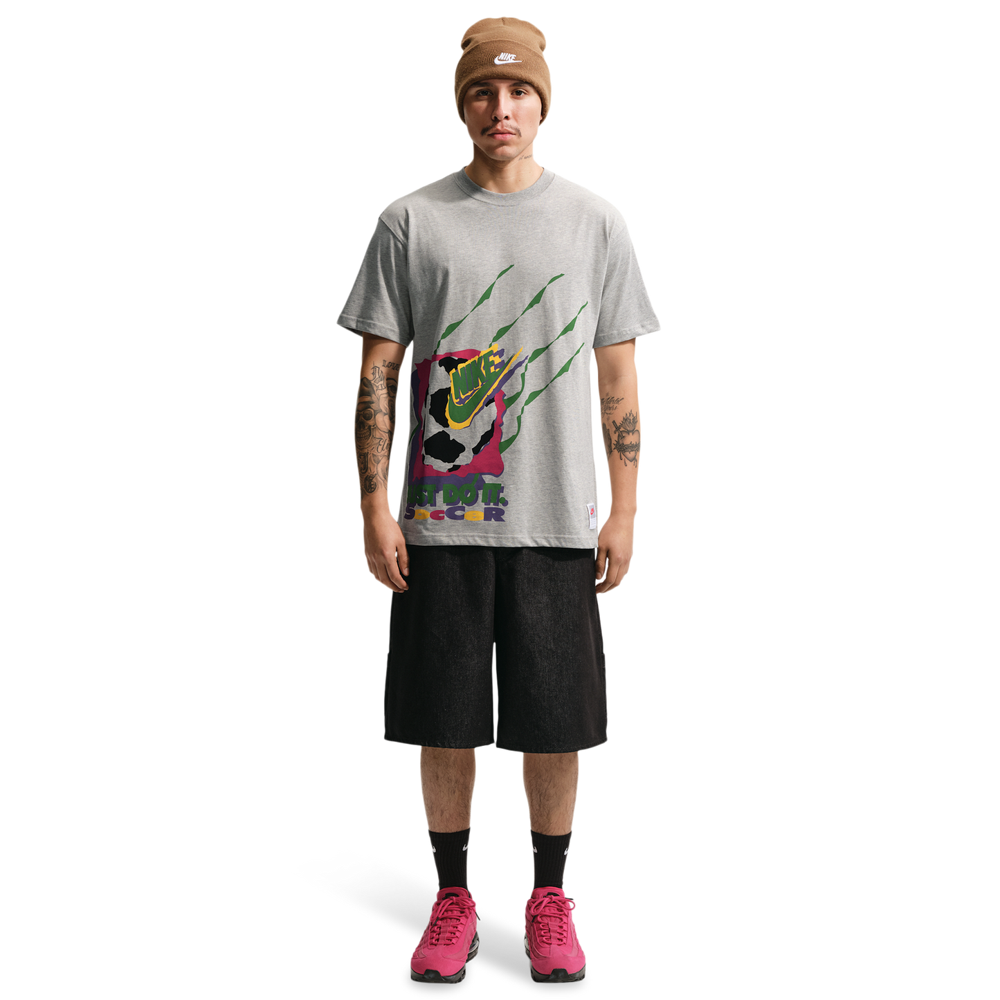 Nike NSW SS Max 90 Tee Dnar 7 - Men's - Grey Heather