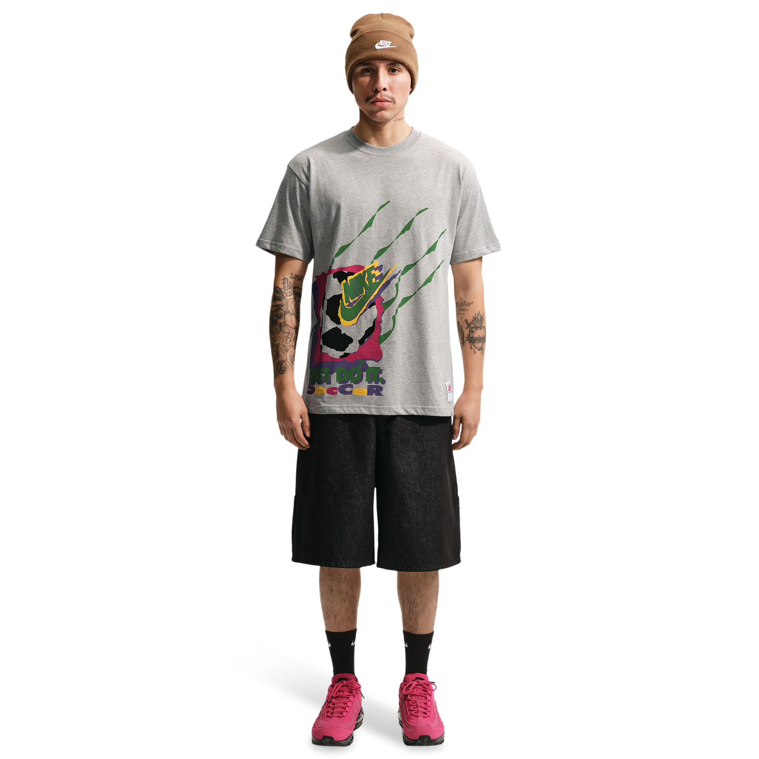 Nike NSW SS Max 90 Tee Dnar 7 - Men's - Grey Heather