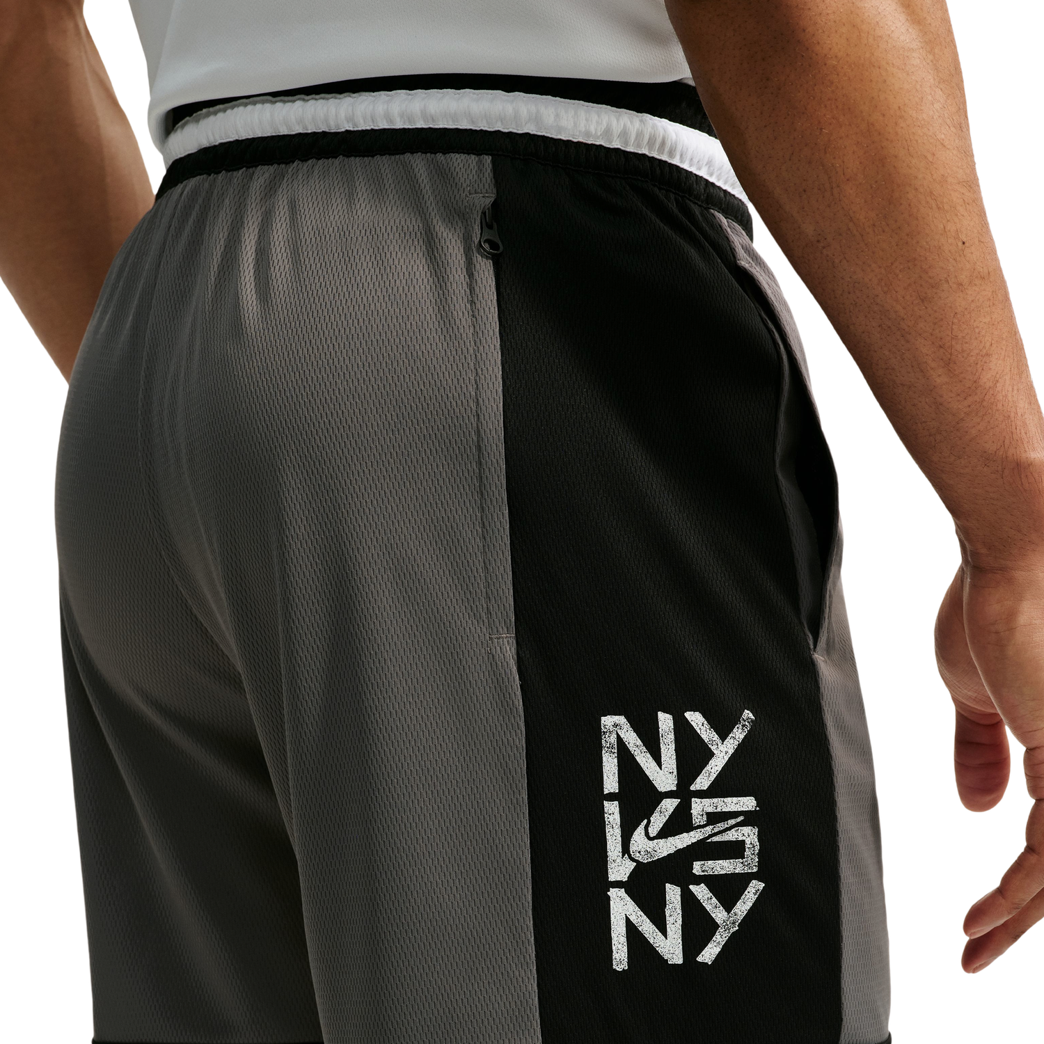 Nike Dri-FIT 8" Shorts - Men's - Black/Grey