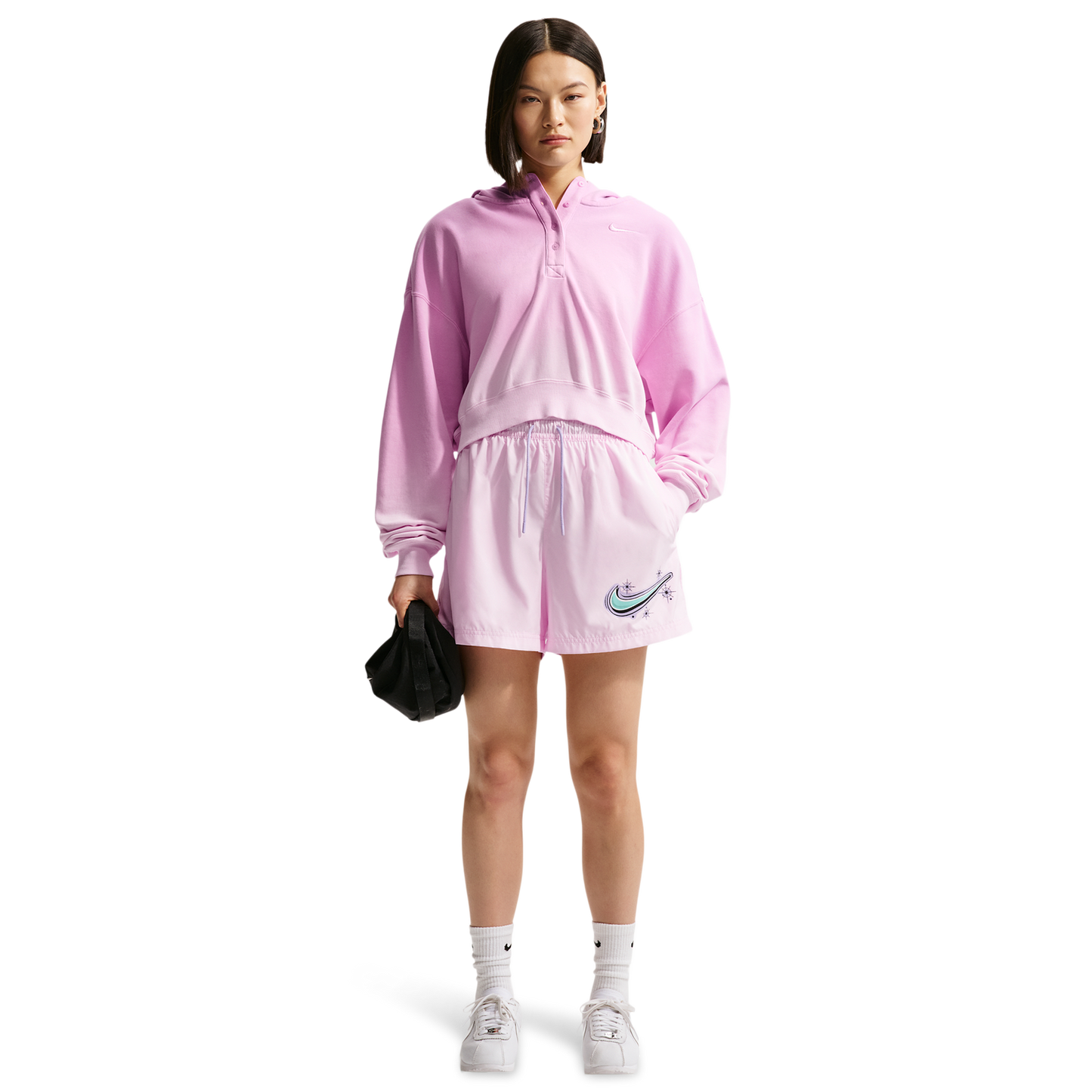 Nike NSW MR Essential Woven Short - Women's - Pink Foam