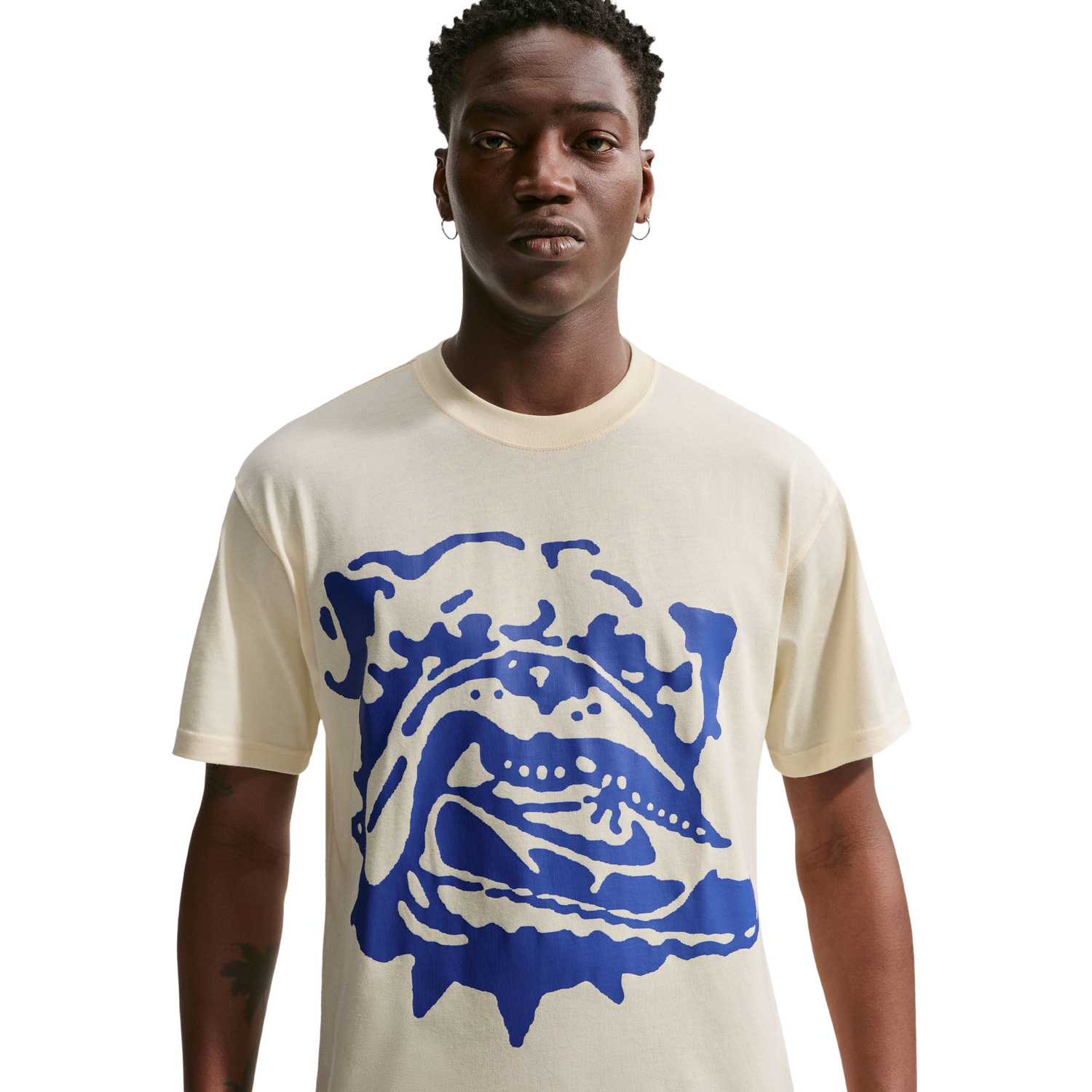 Nike NSW Shoe Dog T-Shirt - Men's - Beige/Blue