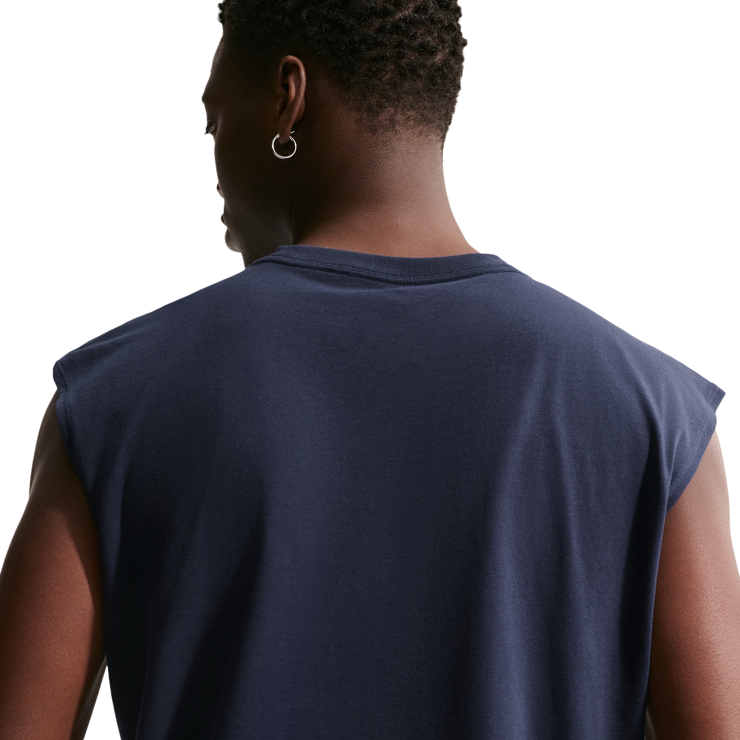 Nike NSW Loose Sleeveless Orange Tee - Men's - Obsidian
