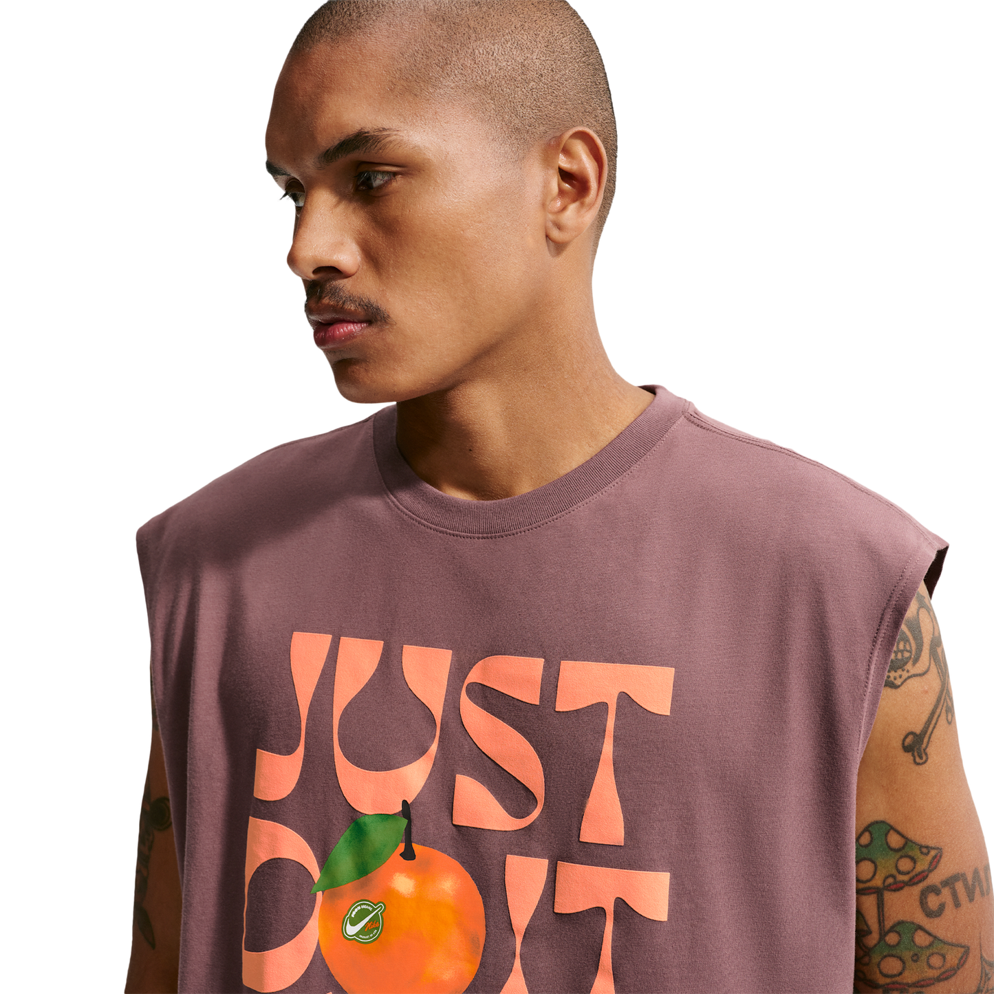 Nike NSW Loose Sleeveless Orange Tee - Men's - Tattoo