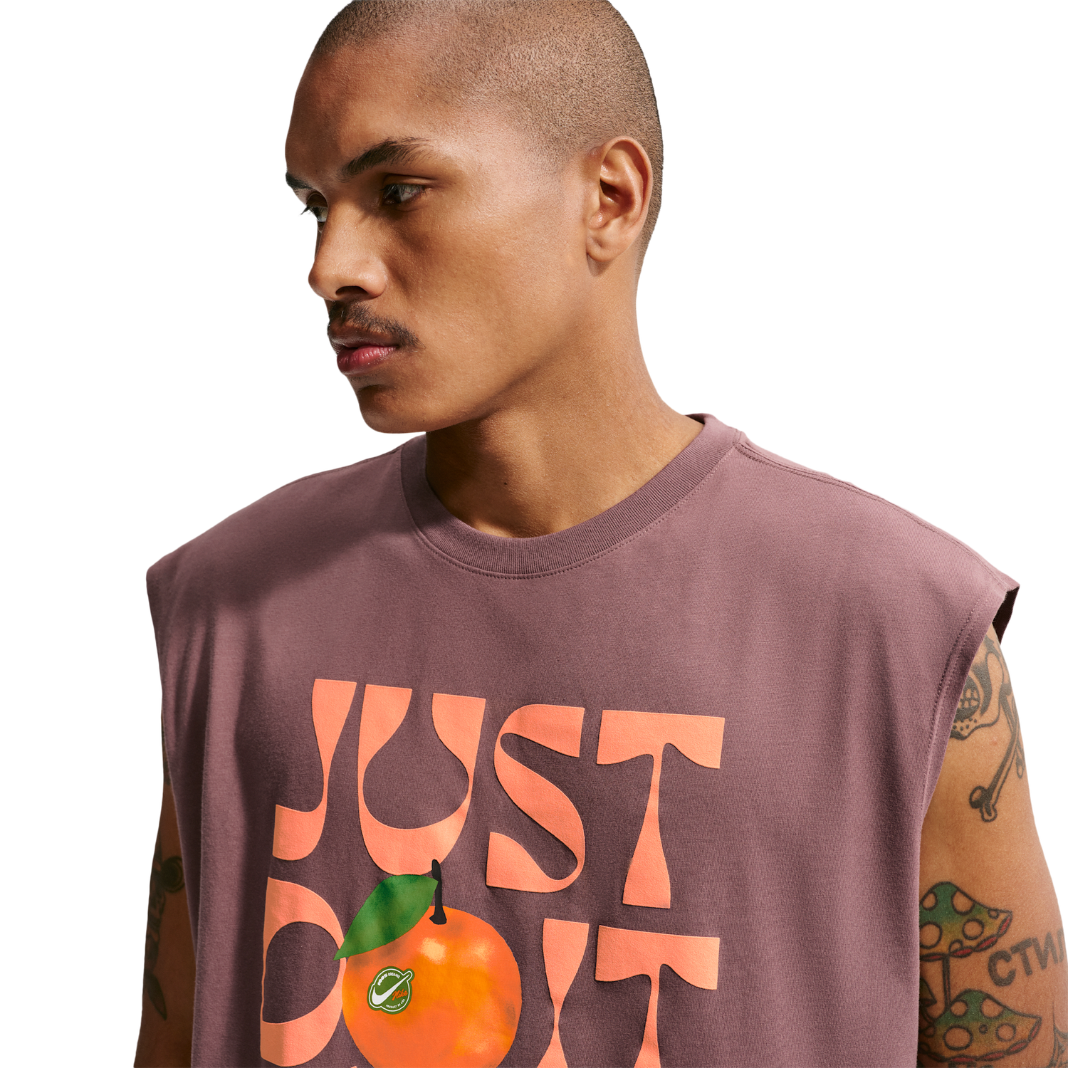 Nike NSW Loose Sleeveless Orange Tee - Men's - Tattoo