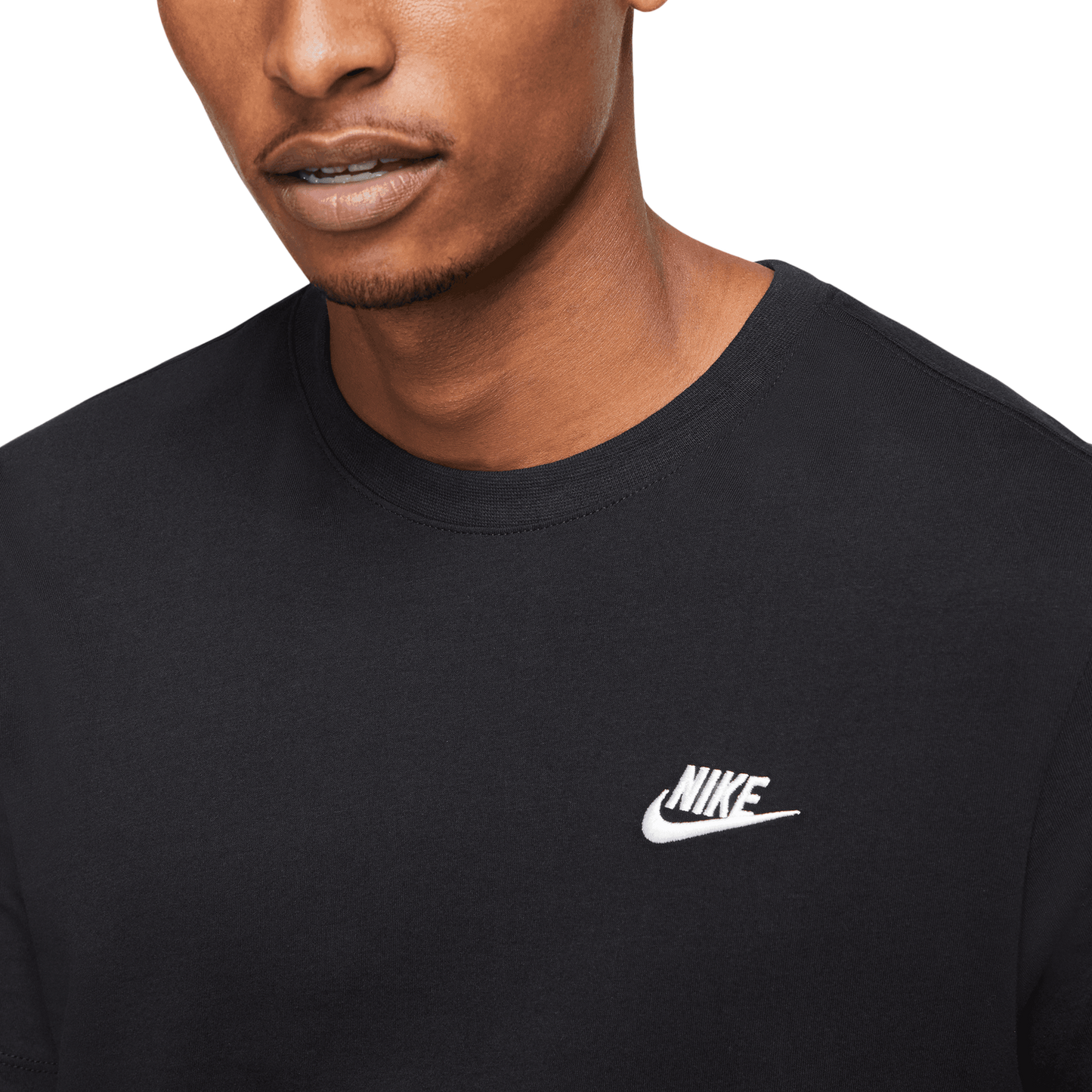 Nike NSW Club Short Sleeve T-Shirt - Men's - Black/White