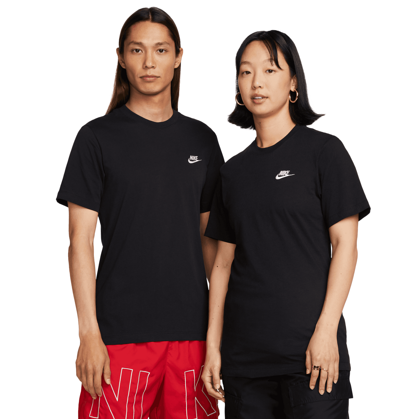 Nike NSW Club Short Sleeve T-Shirt - Men's - Black/White