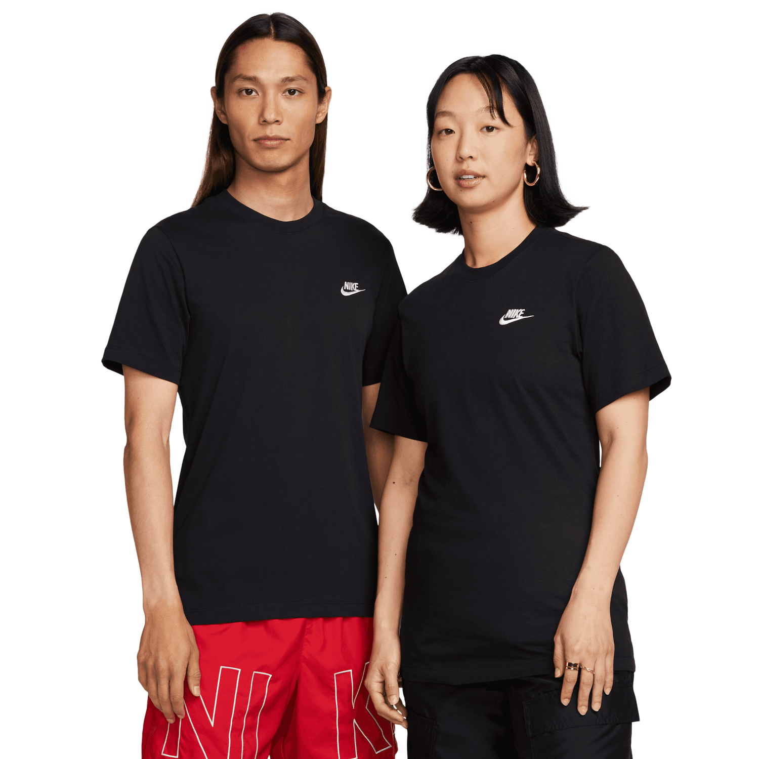 Nike NSW Club Short Sleeve T-Shirt - Men's - Black/White