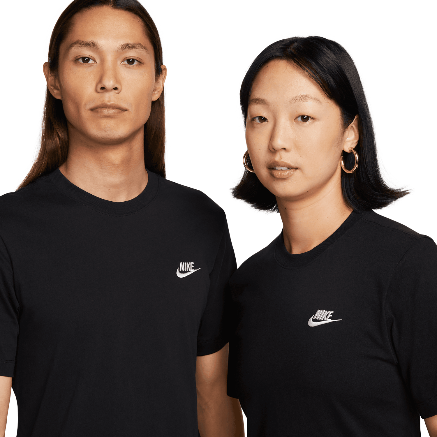 Nike NSW Club Short Sleeve T-Shirt - Men's - Black/White